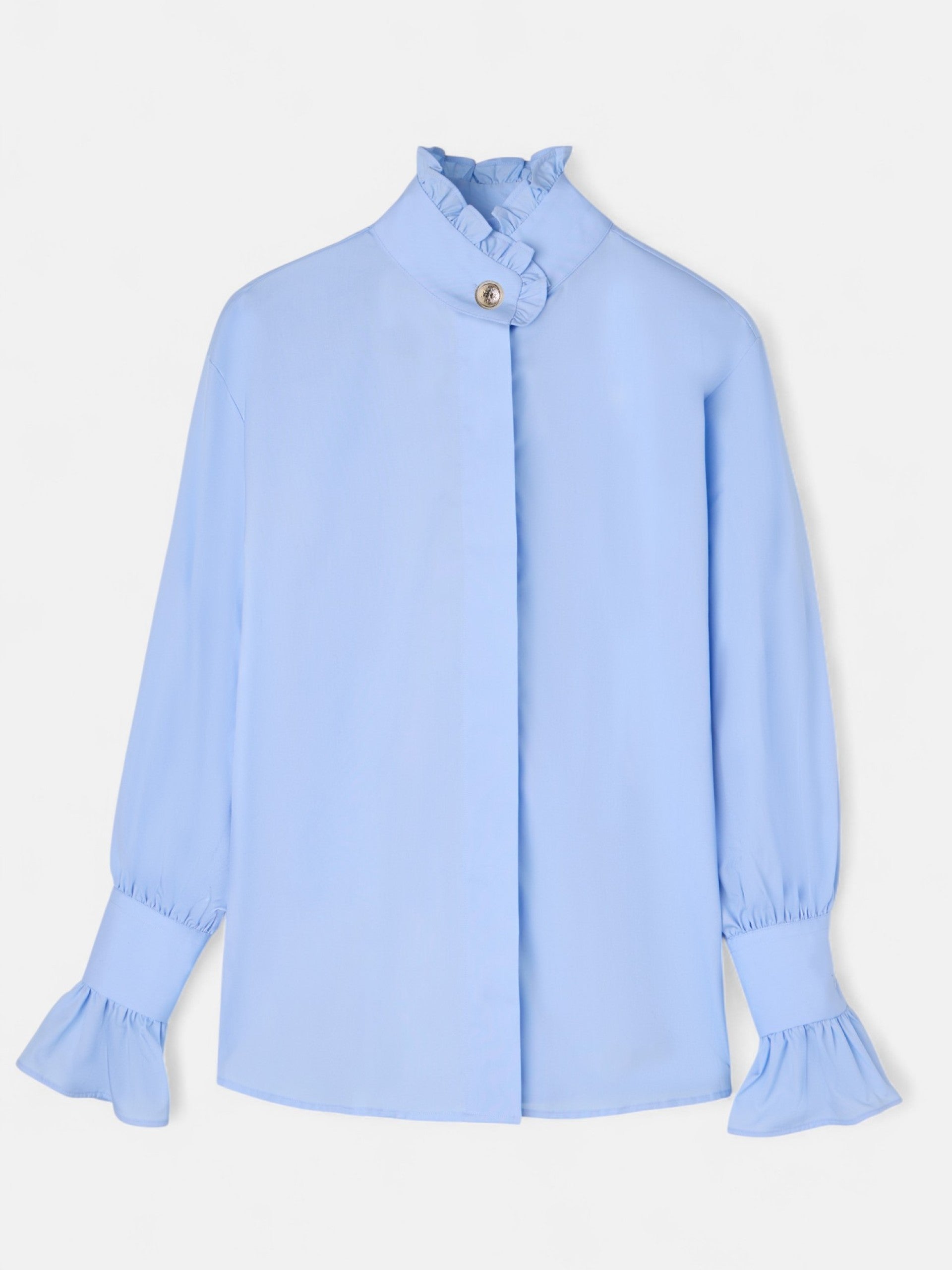 Camisa detalle puño celeste