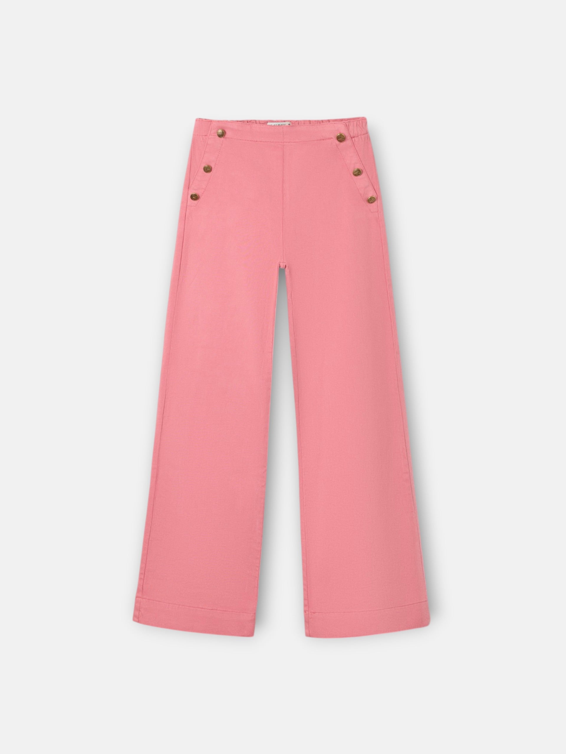 Pantalon fille marin rose