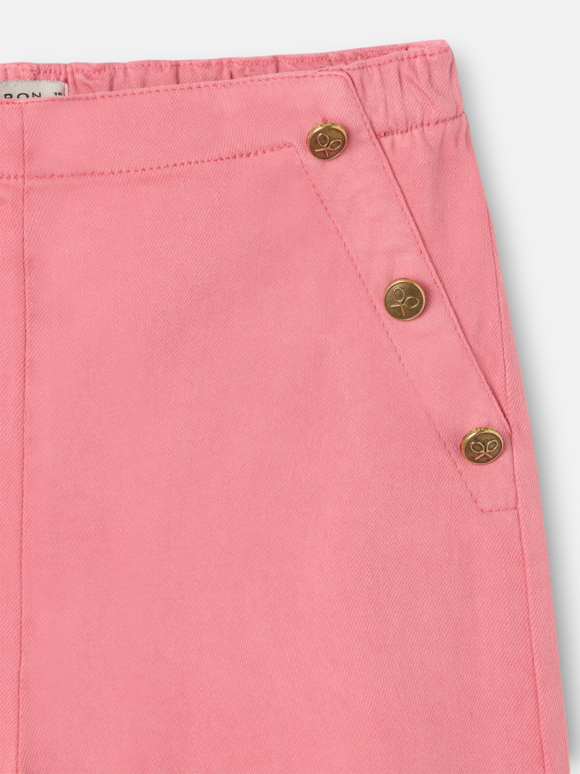 Pantalon fille marin rose
