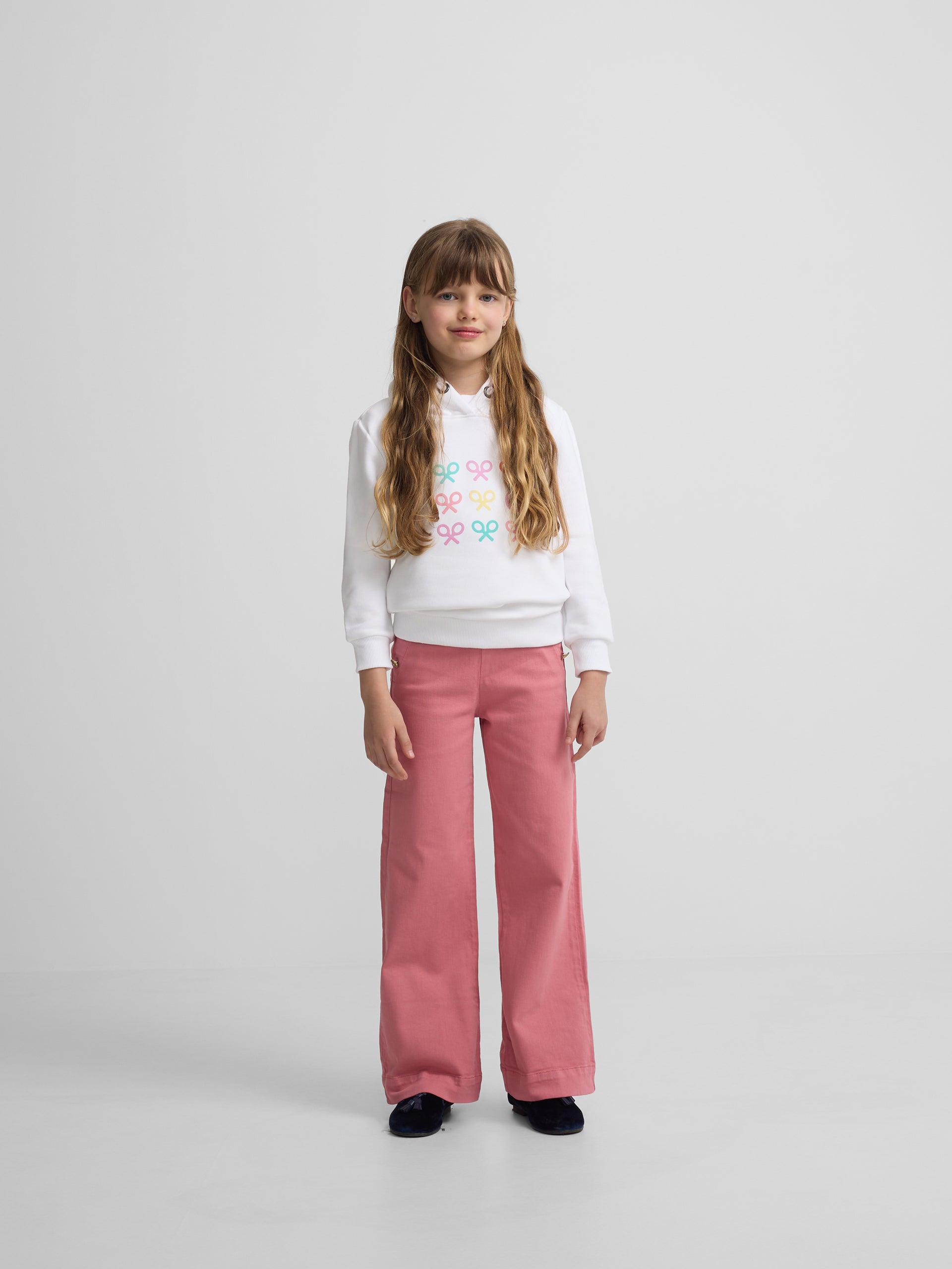 Pantalon fille marin rose