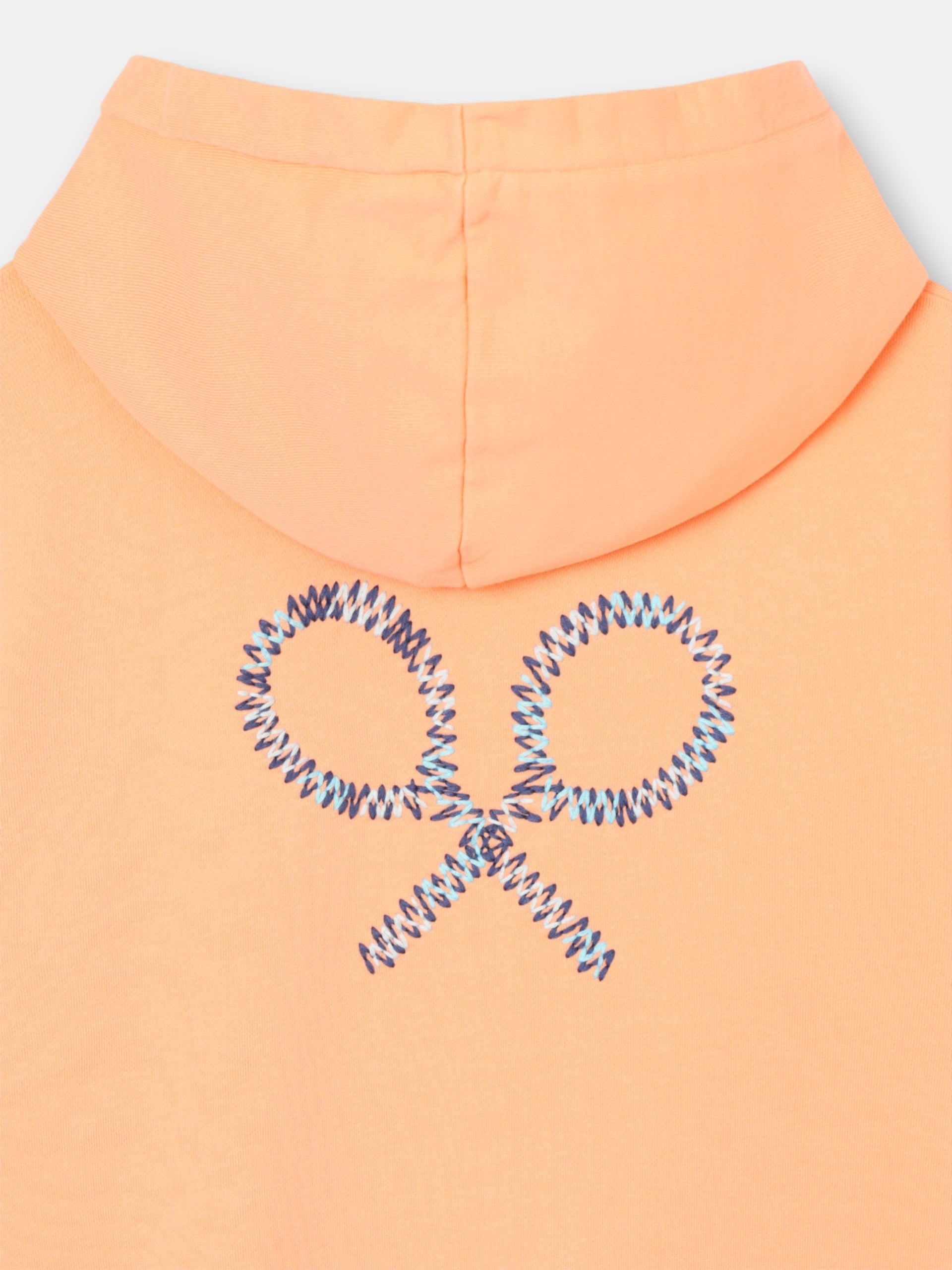 Sudadera woman capucha raqueta etnica naranja