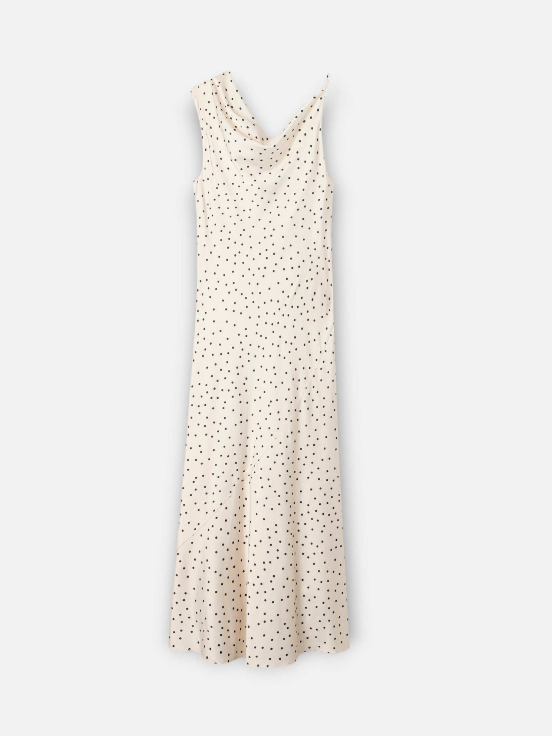 Vestido lencero lunares blanco y negro