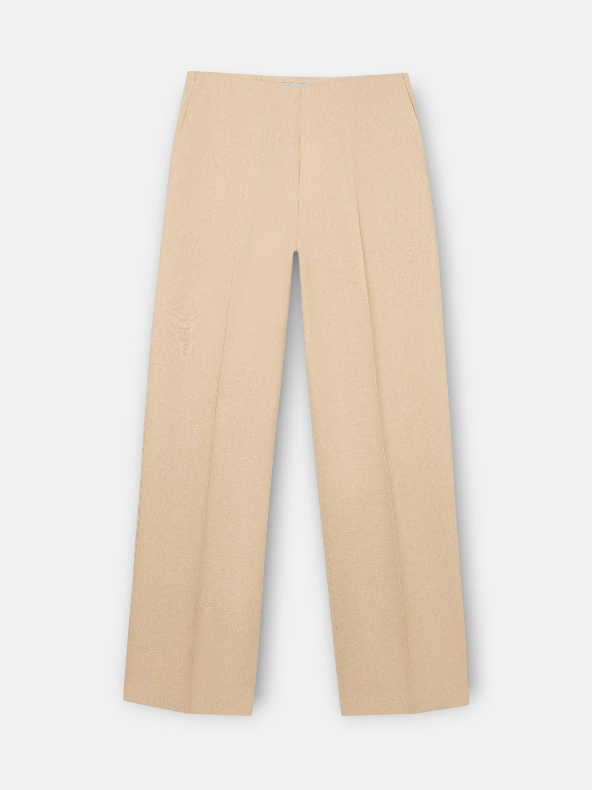 Pantalon en lin beige