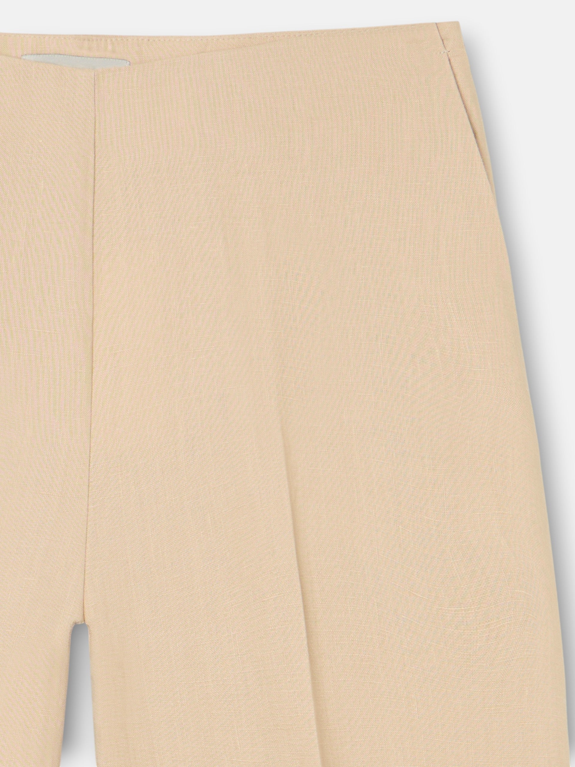 Pantalon en lin beige