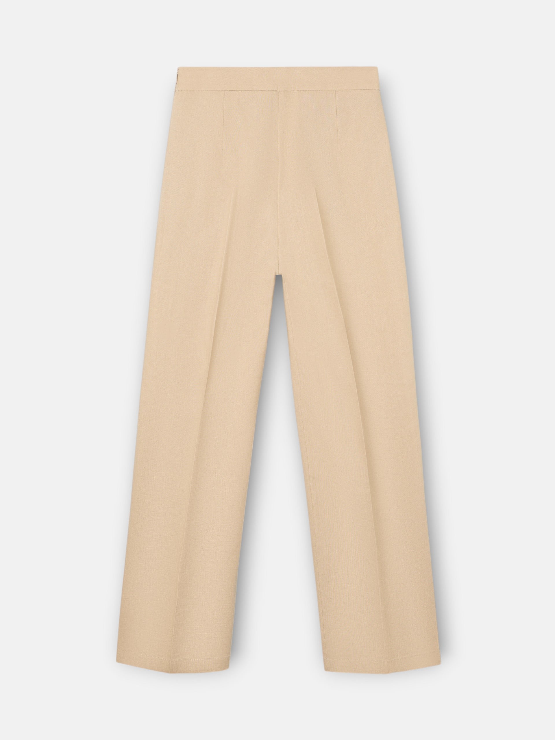 Pantalon en lin beige