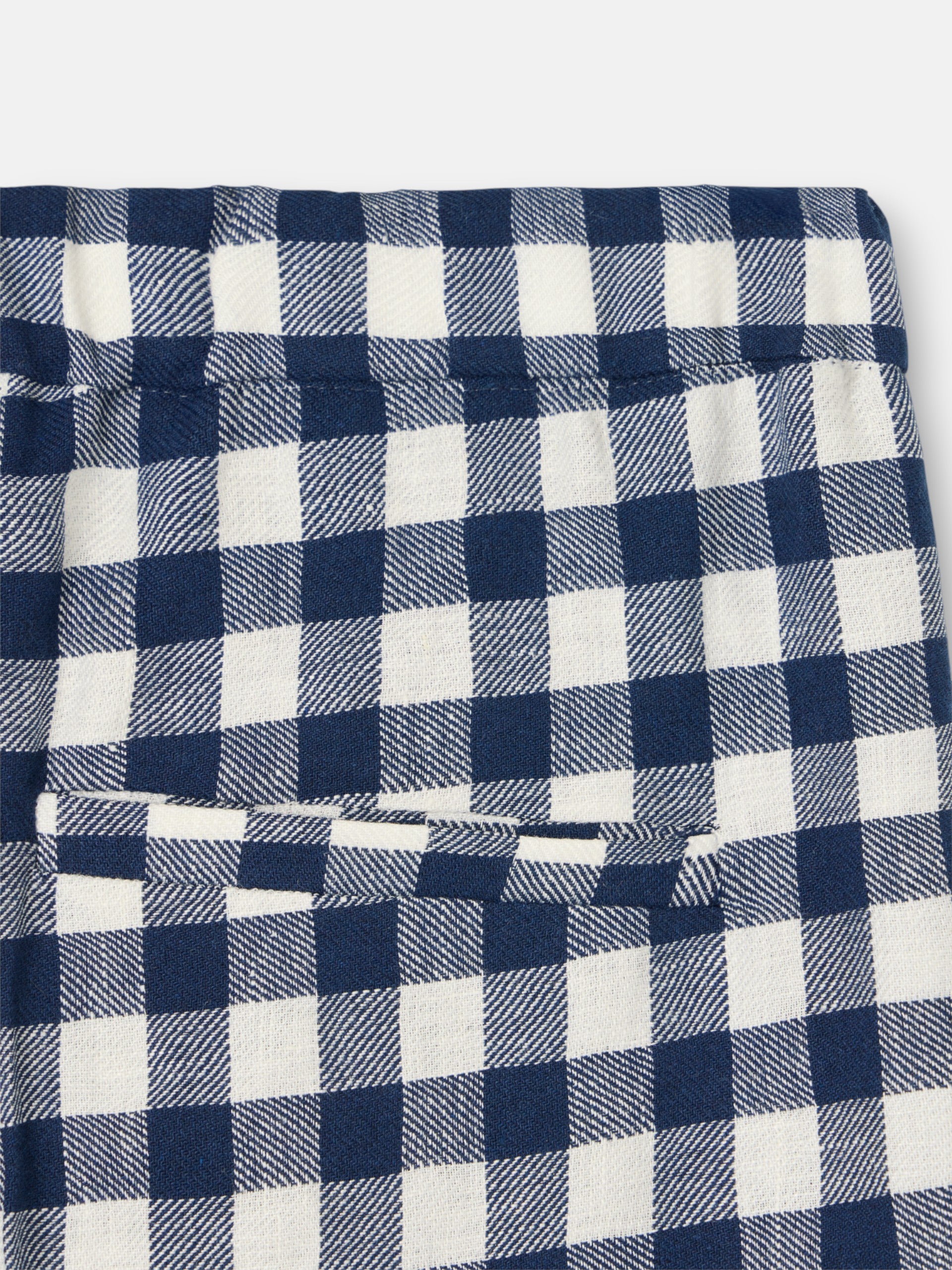Pantalon trebilla vichy marino