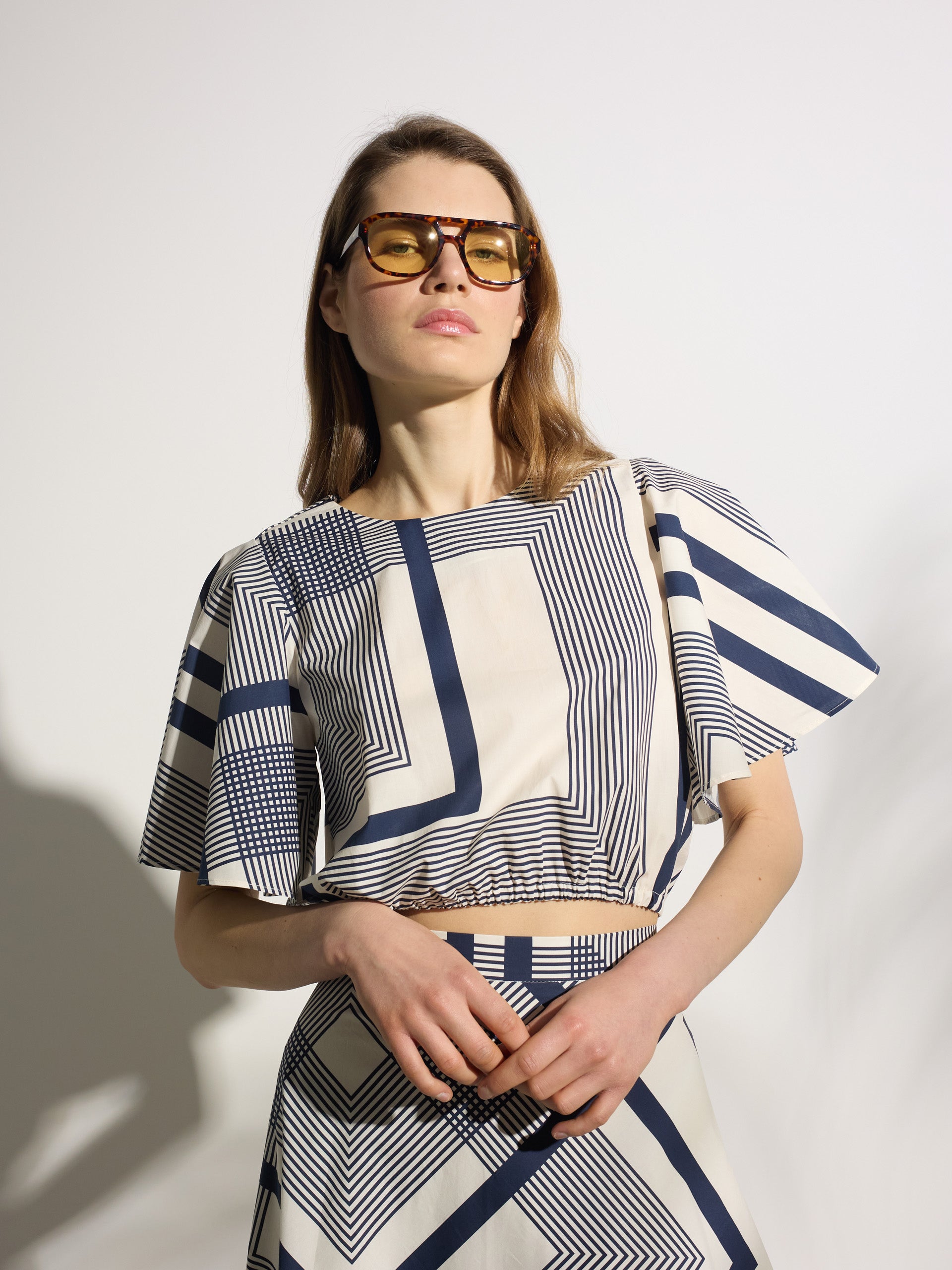 Blusa unique estampado azul