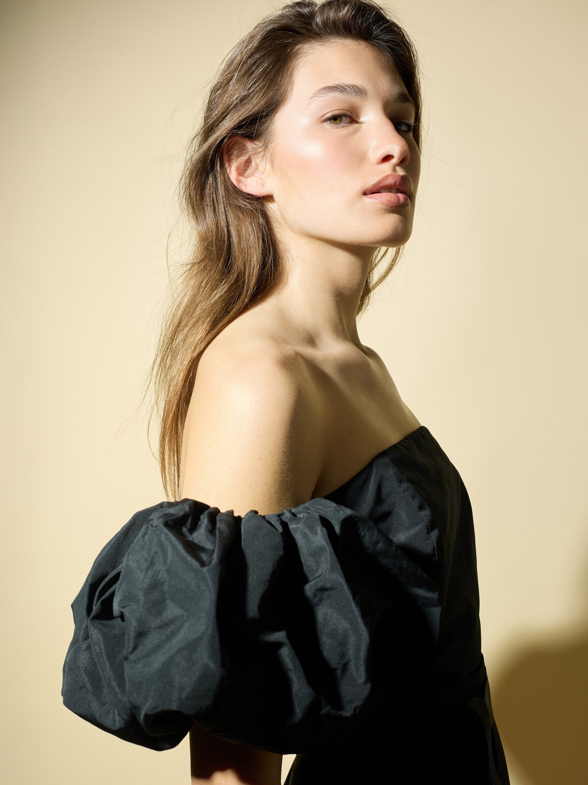 Top CaprilexSilbon black taffeta