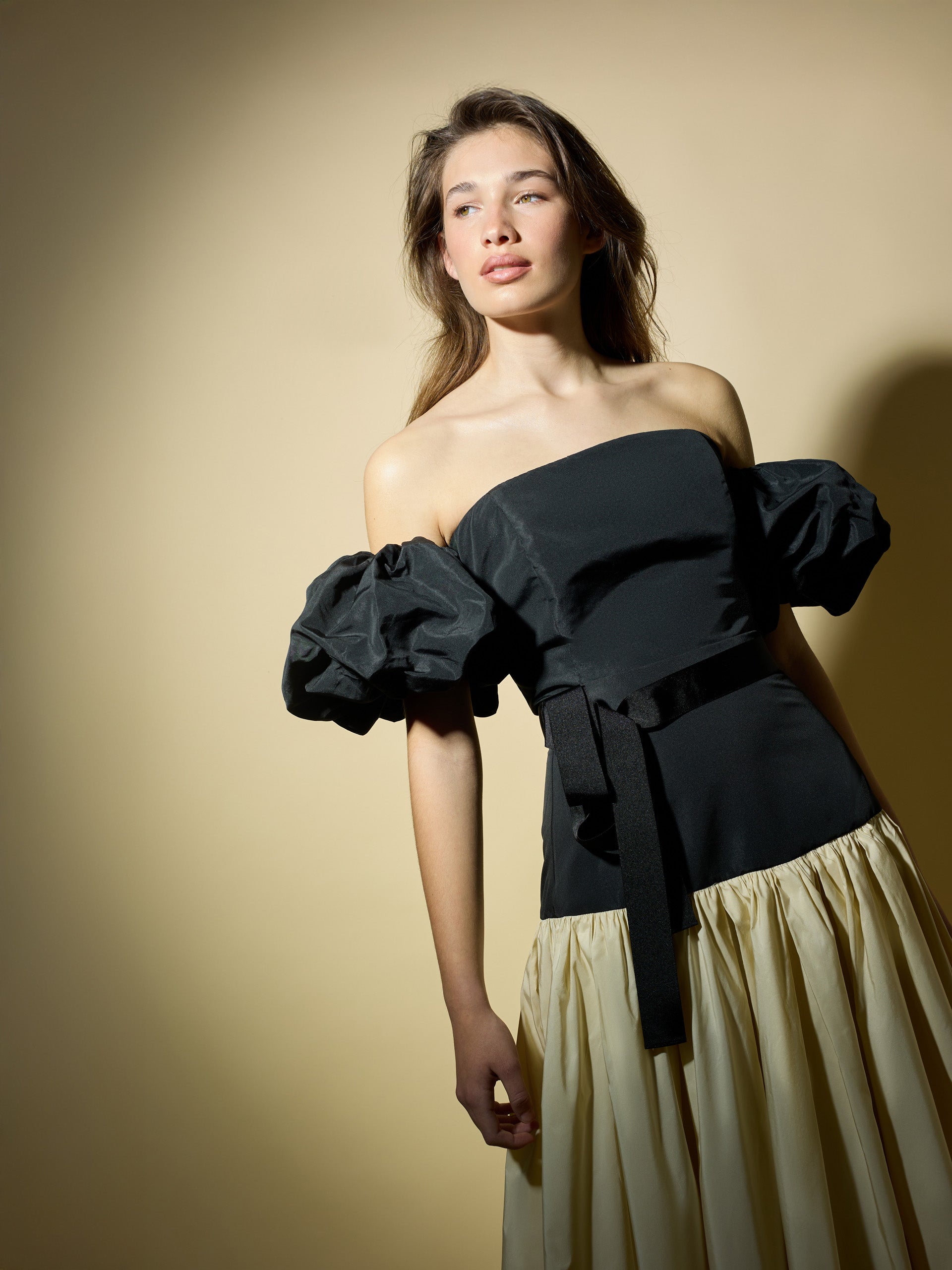 Top CaprilexSilbon black taffeta