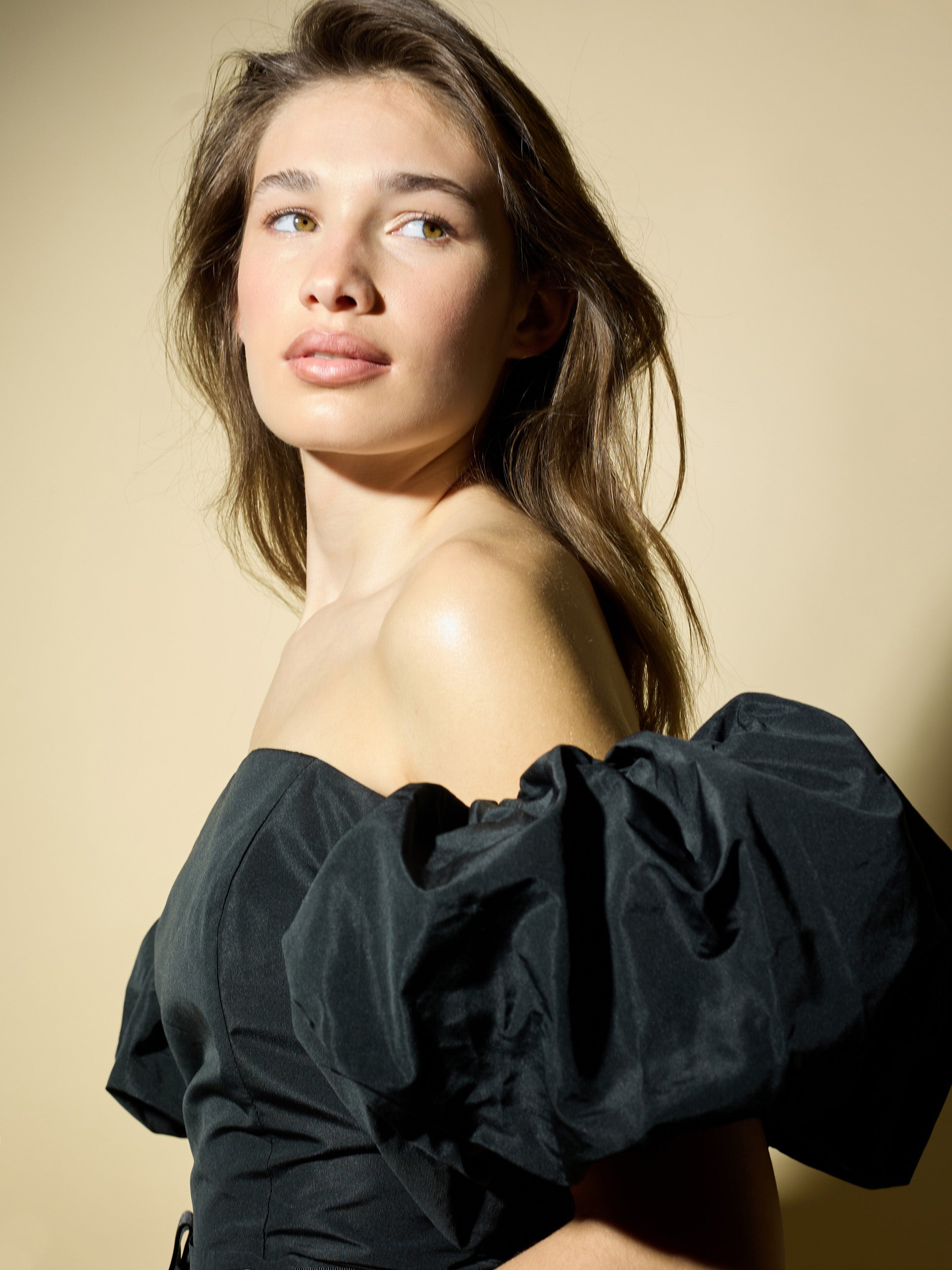 Top CaprilexSilbon black taffeta