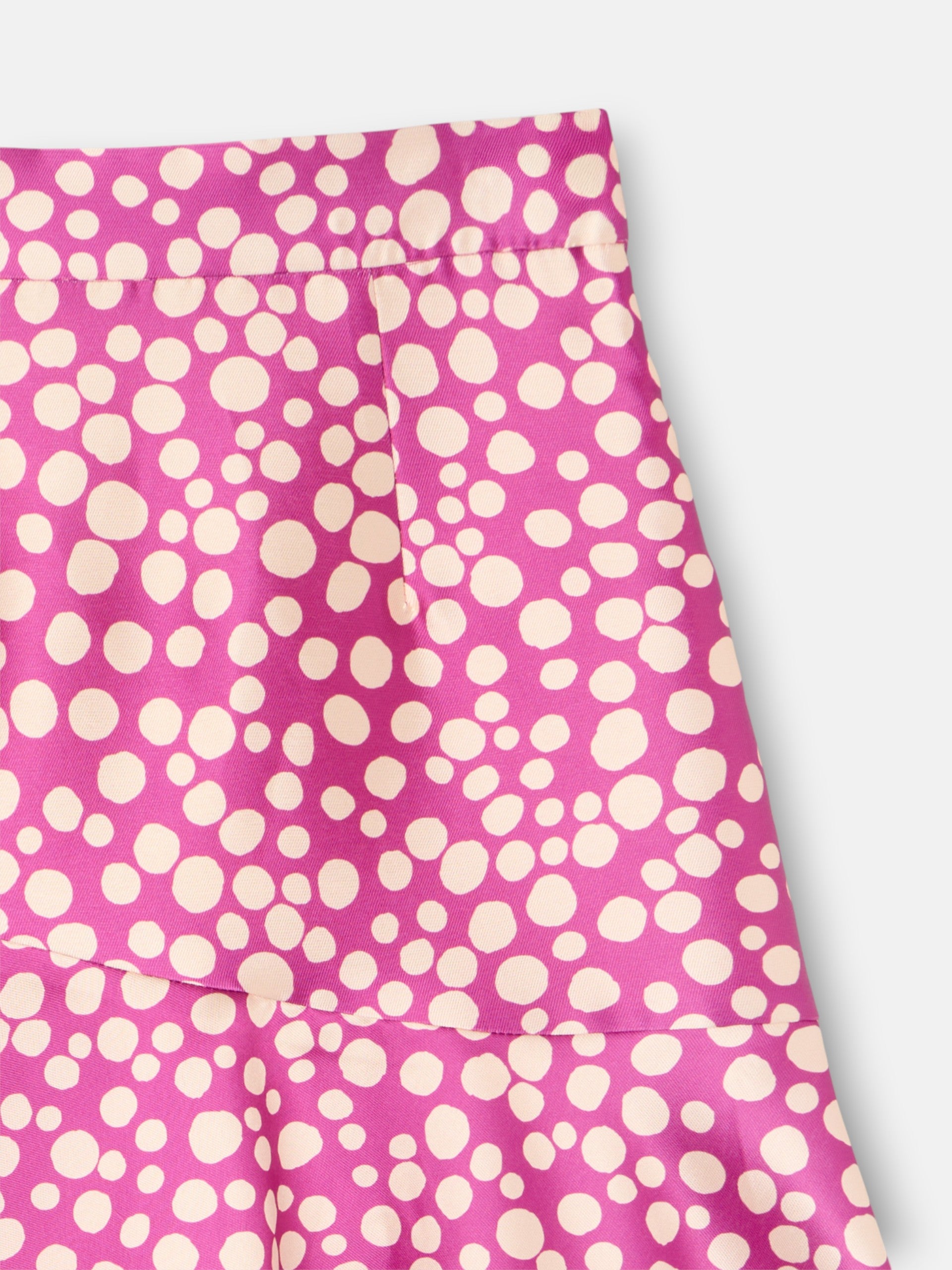 Saia midi estampada roxa coleção event