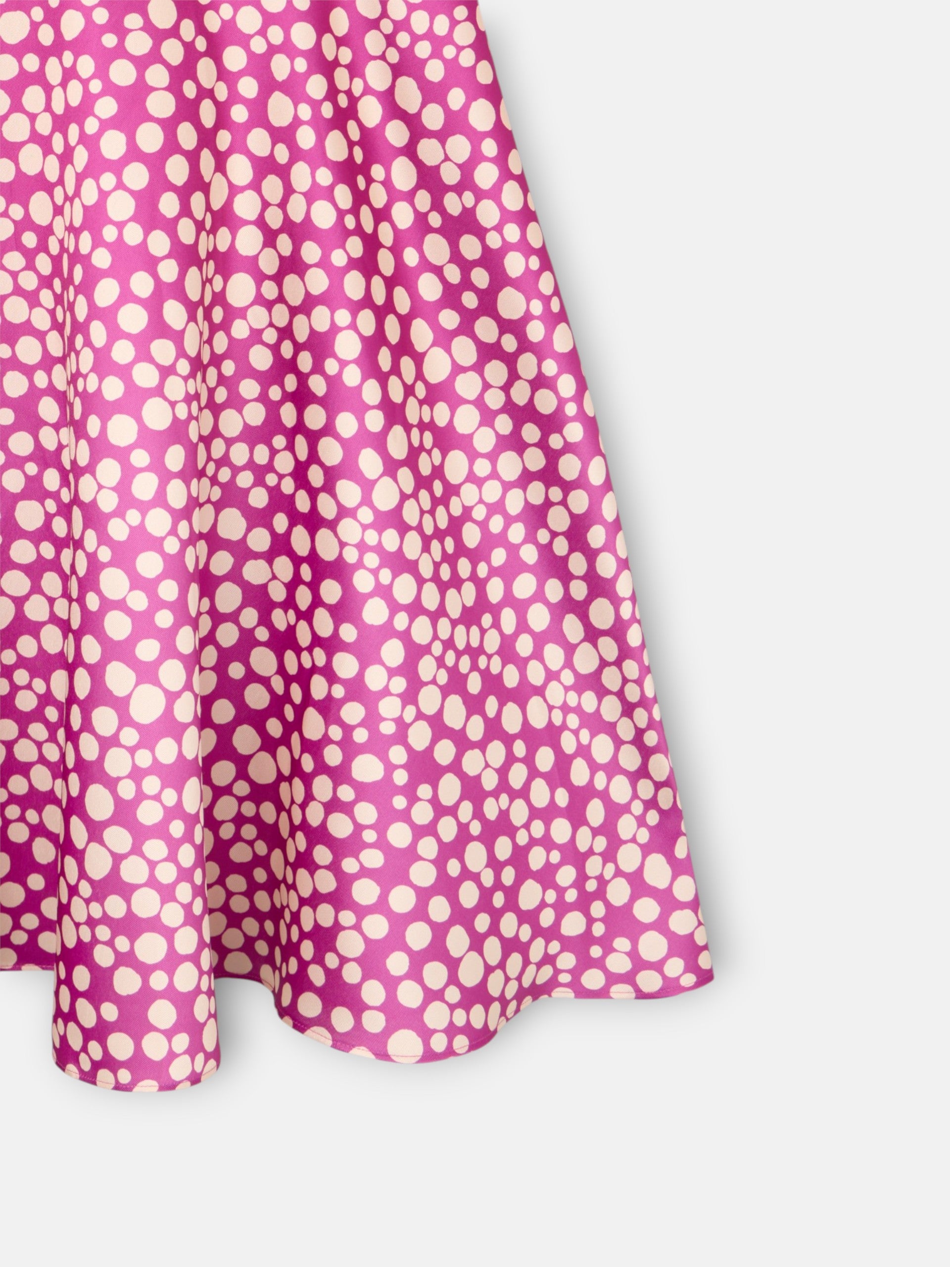 Saia midi estampada roxa coleção event