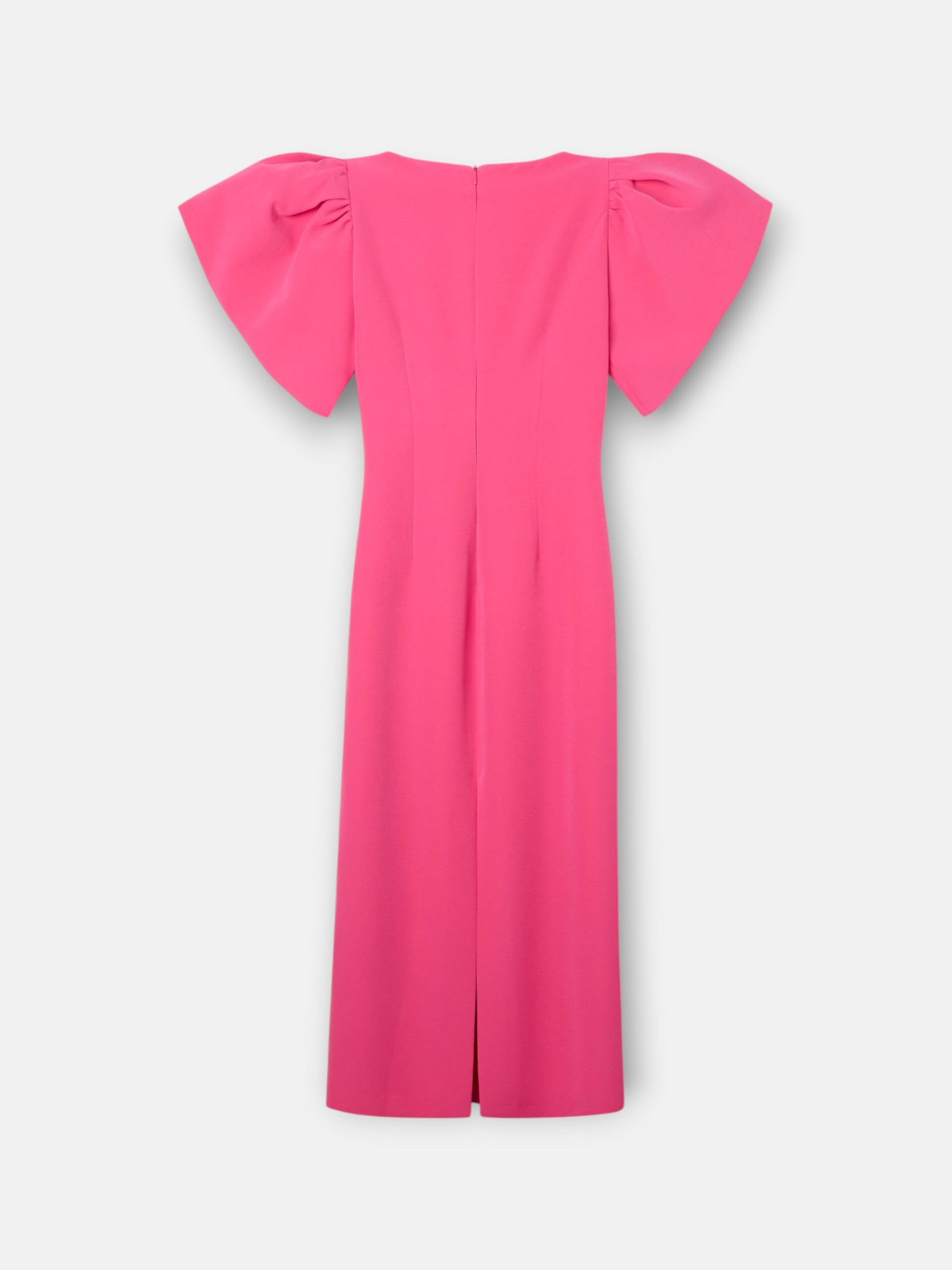 Event Collection midi dress with puffed sleeves in pink