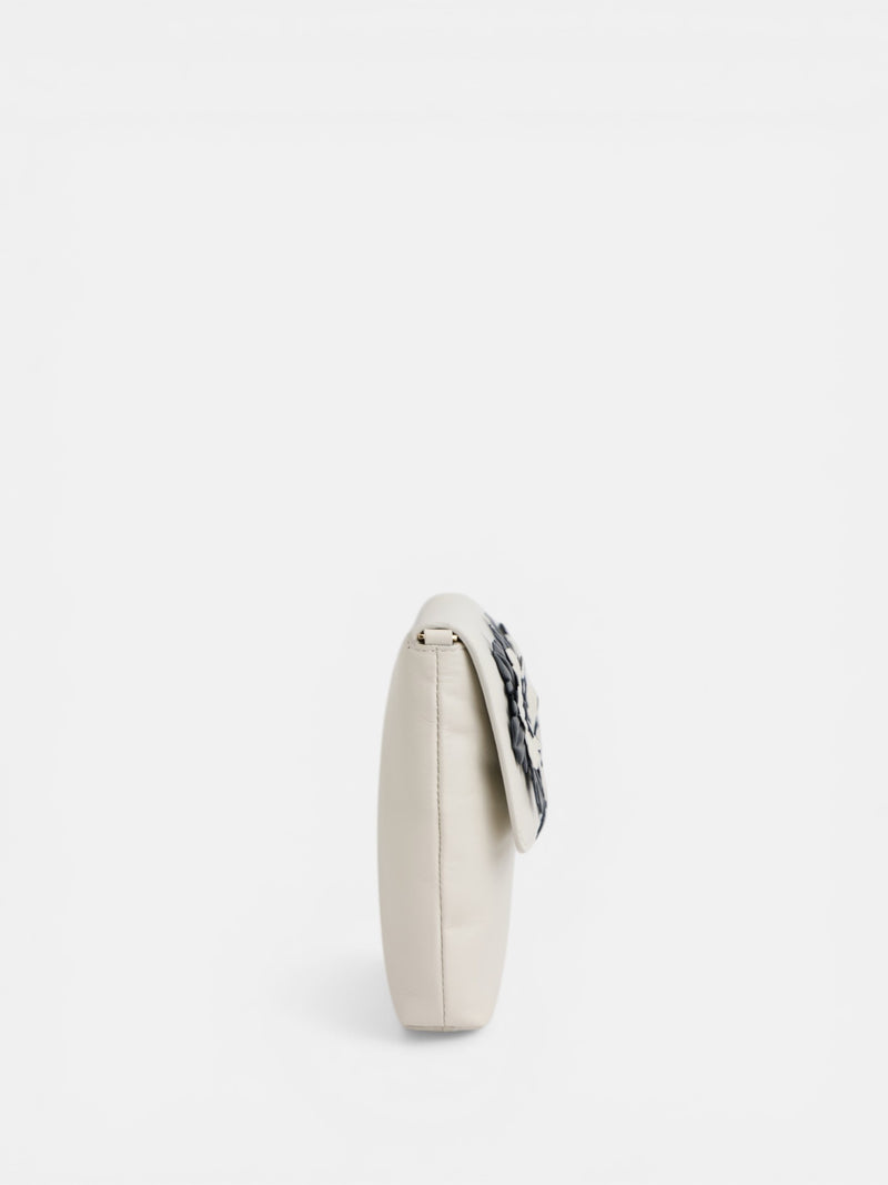Bolso velada napa clutch crudo