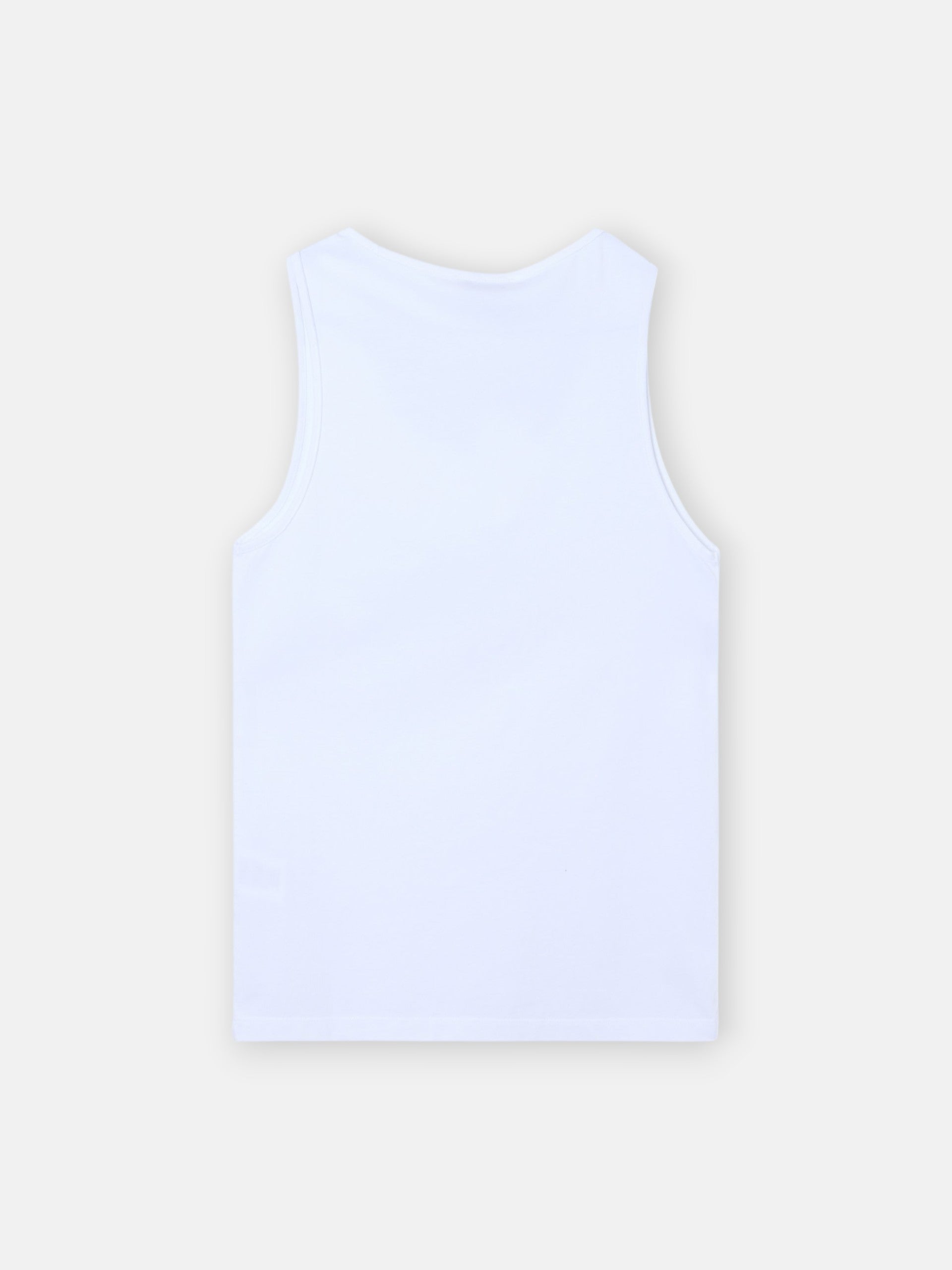 Camiseta tank woman blanca aplicacion cristal