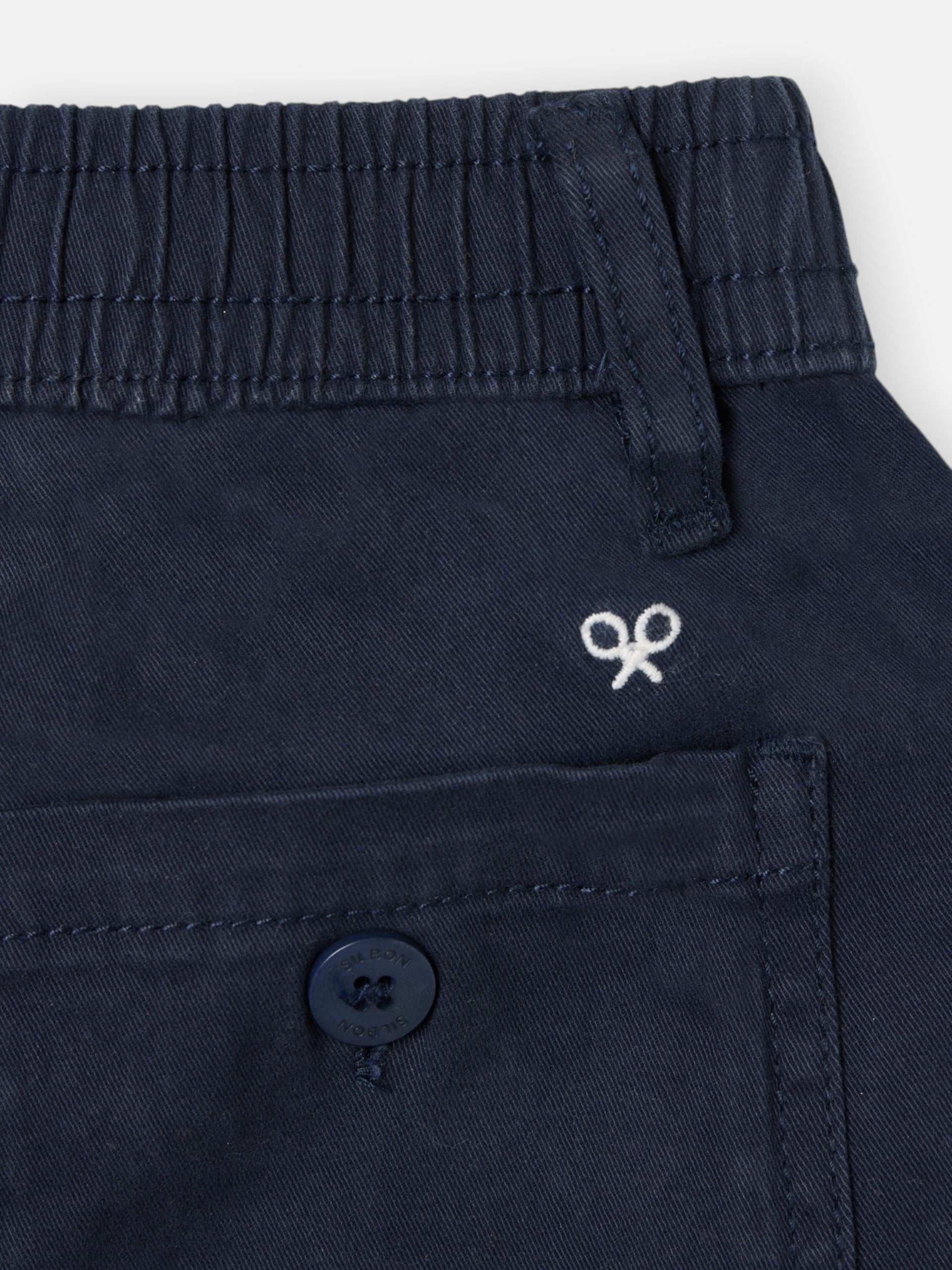 Bermuda enfant sport bleu marine