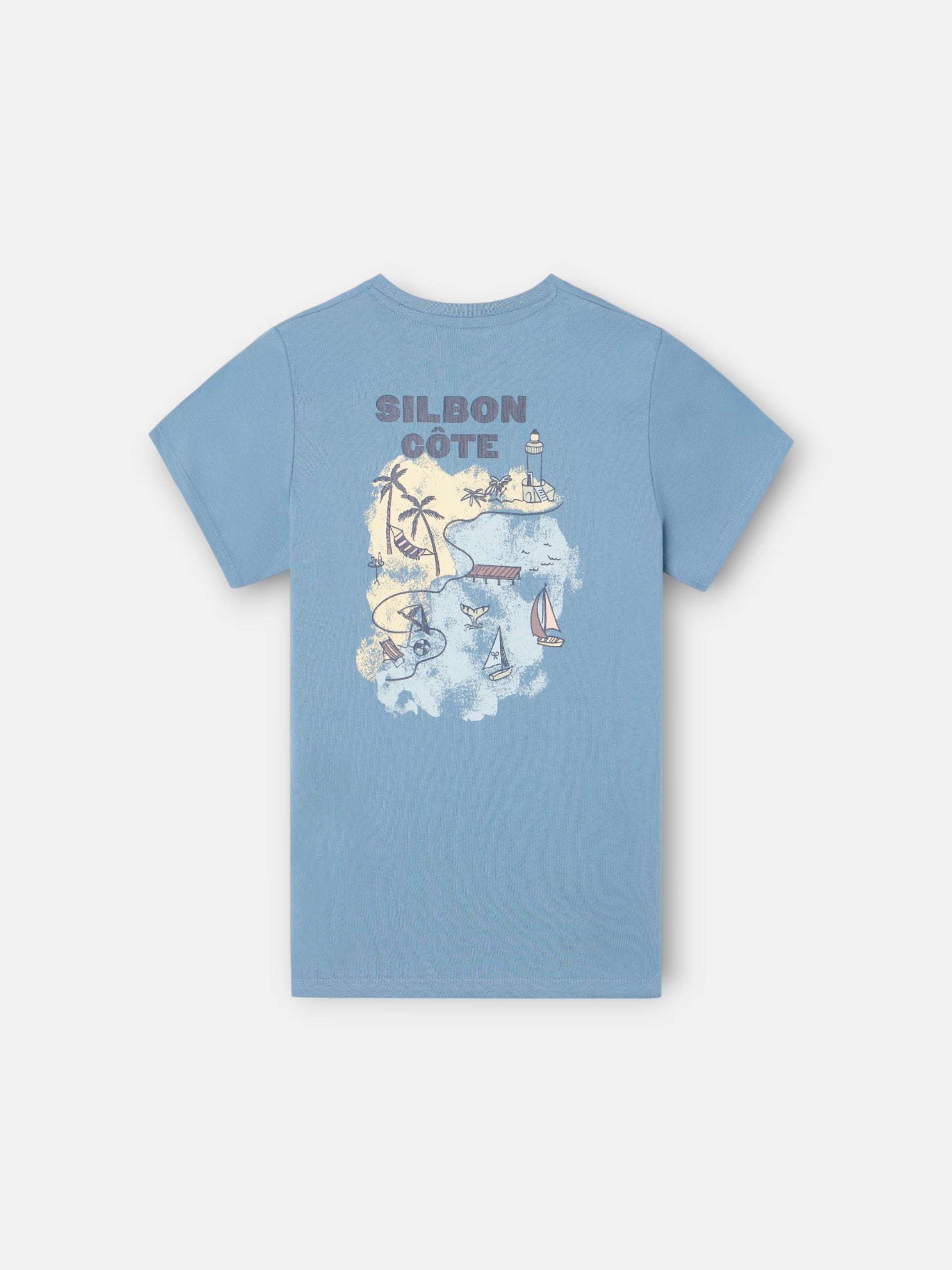 Camiseta kids cote azul