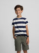 Camiseta kids raya vintage azul