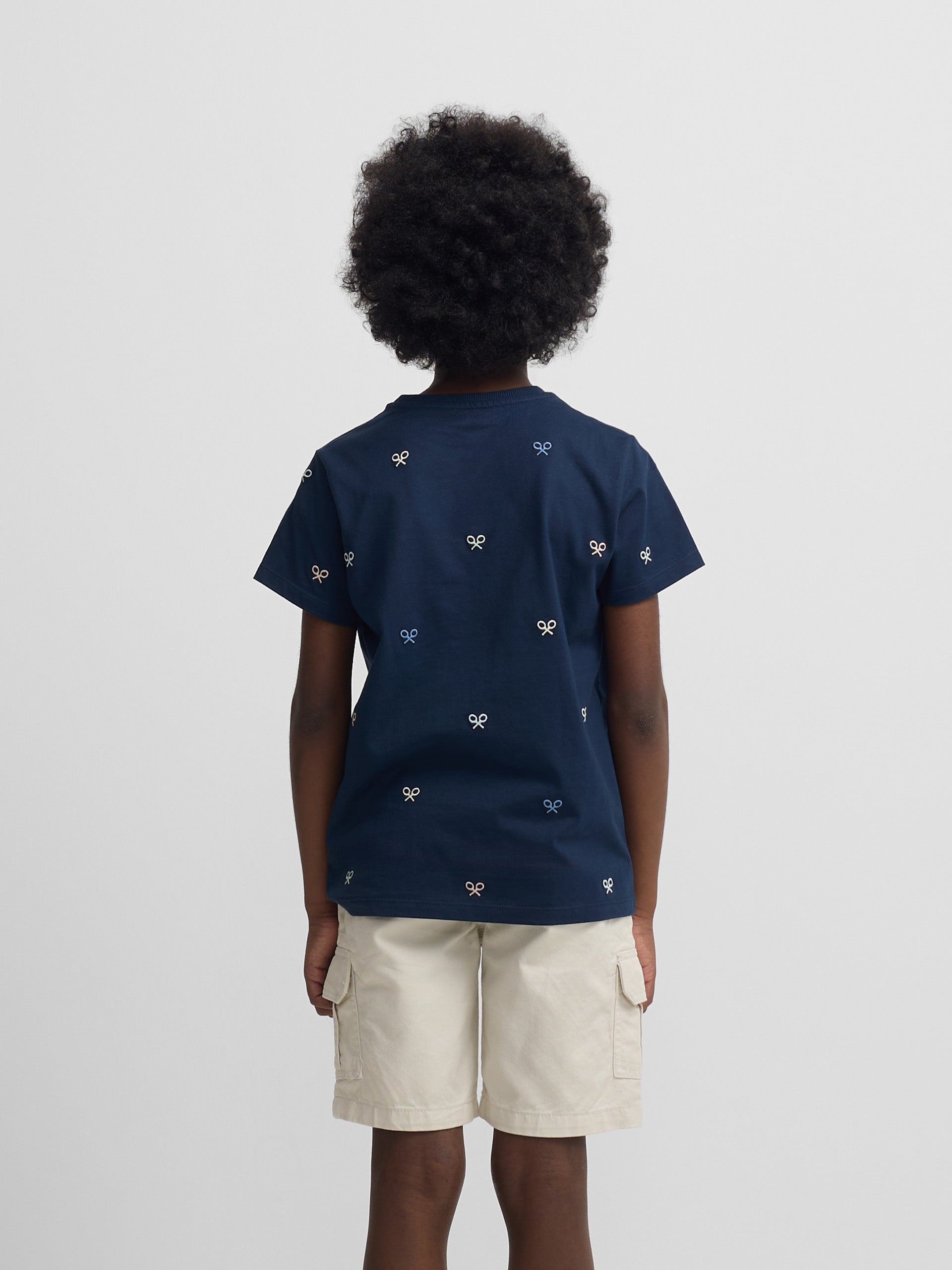 Camisola kids multiraquete cores azul-marinho