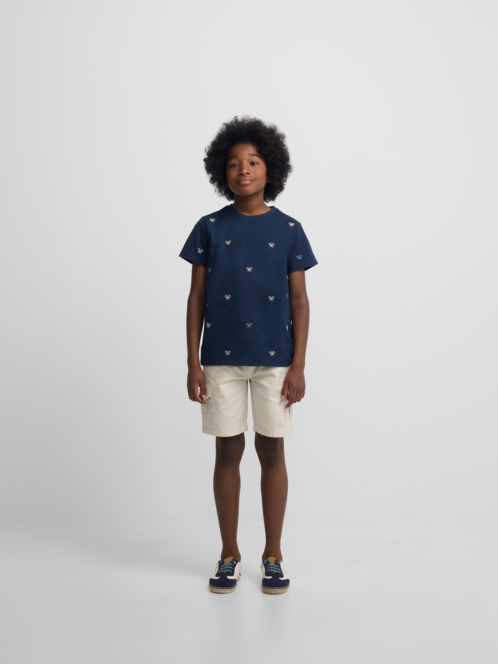 Camisola kids multiraquete cores azul-marinho