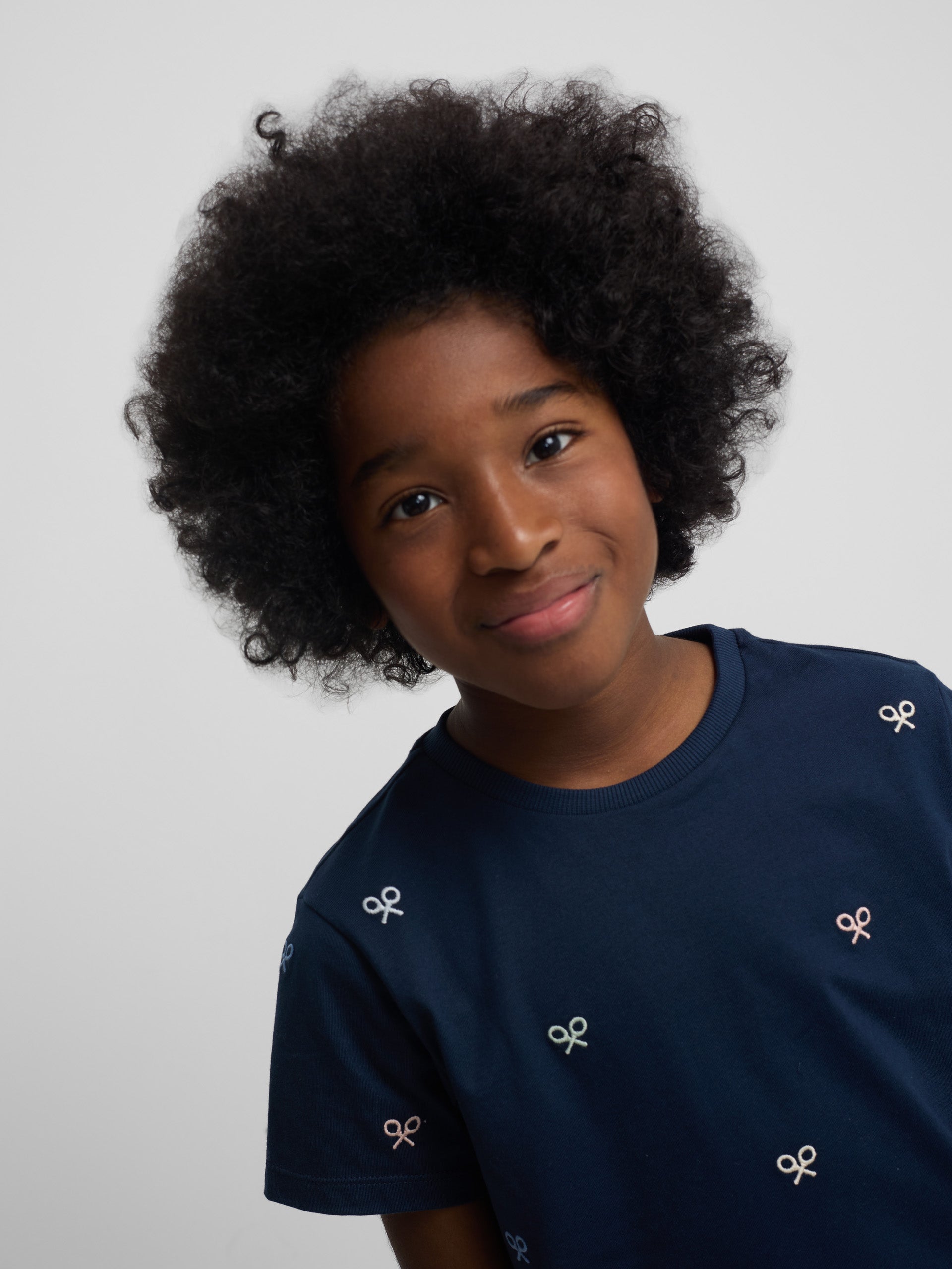 Camisola kids multiraquete cores azul-marinho