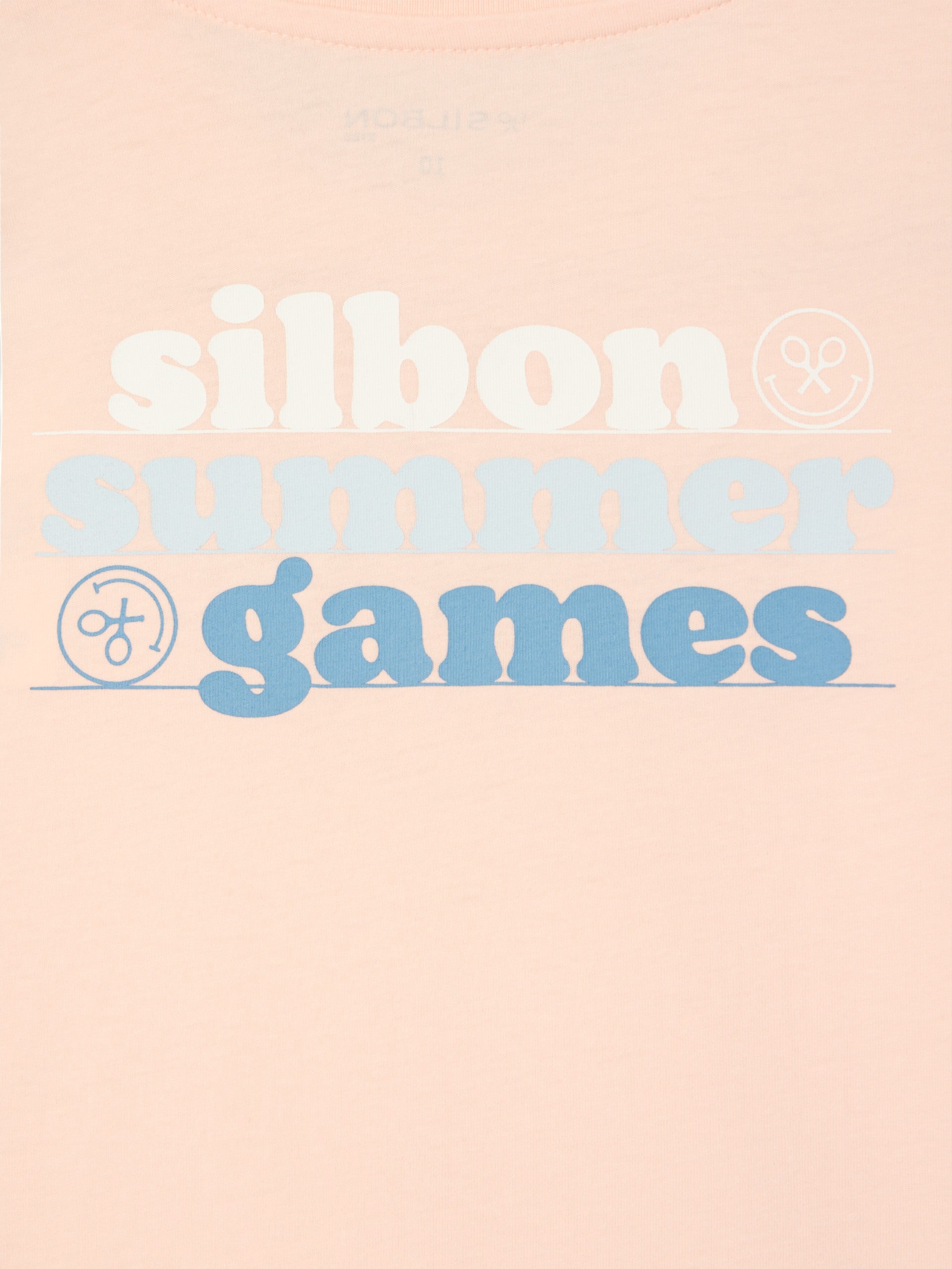 Camiseta kids summer games coral