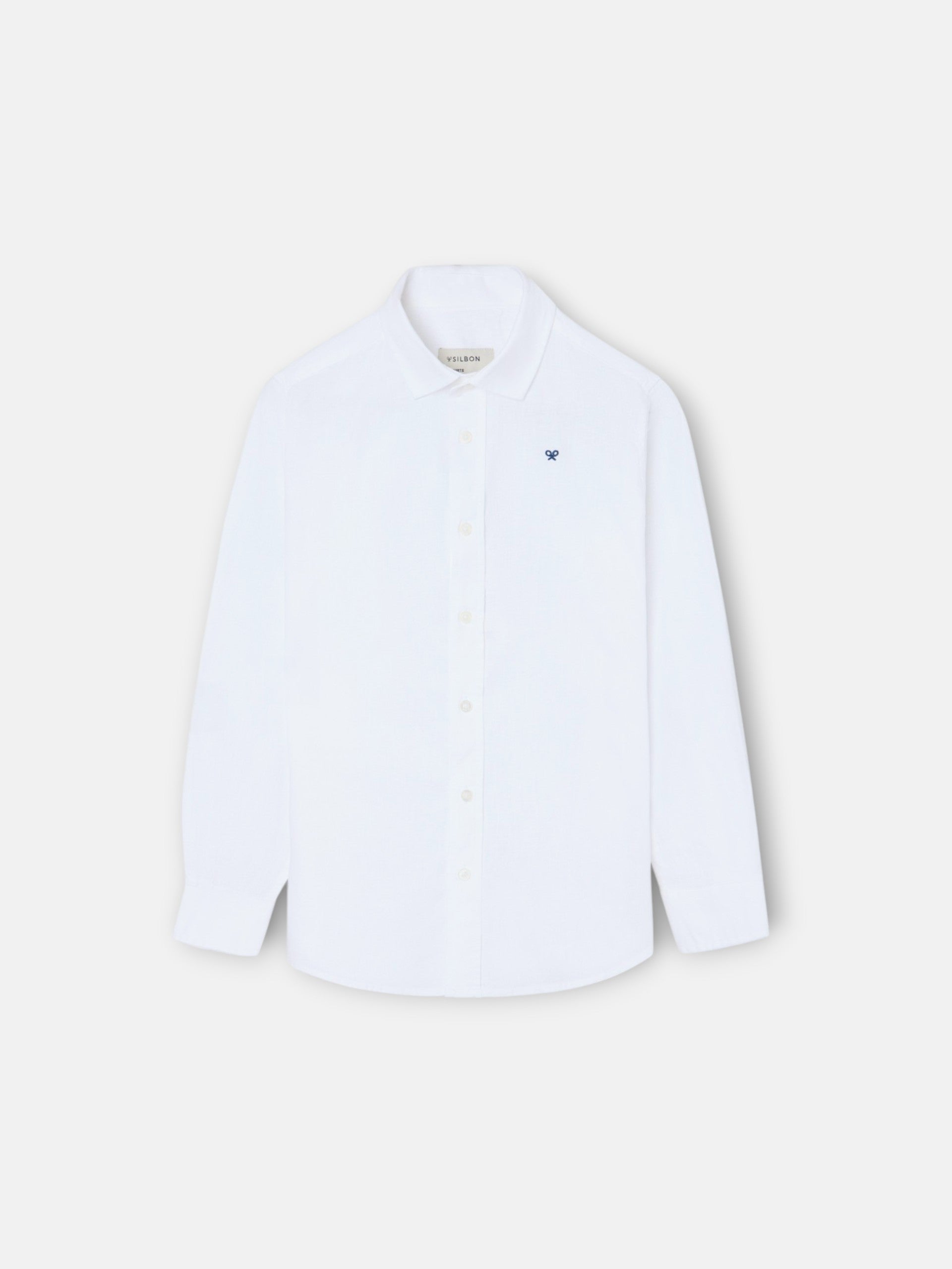 Camisa sport kids lino blanco
