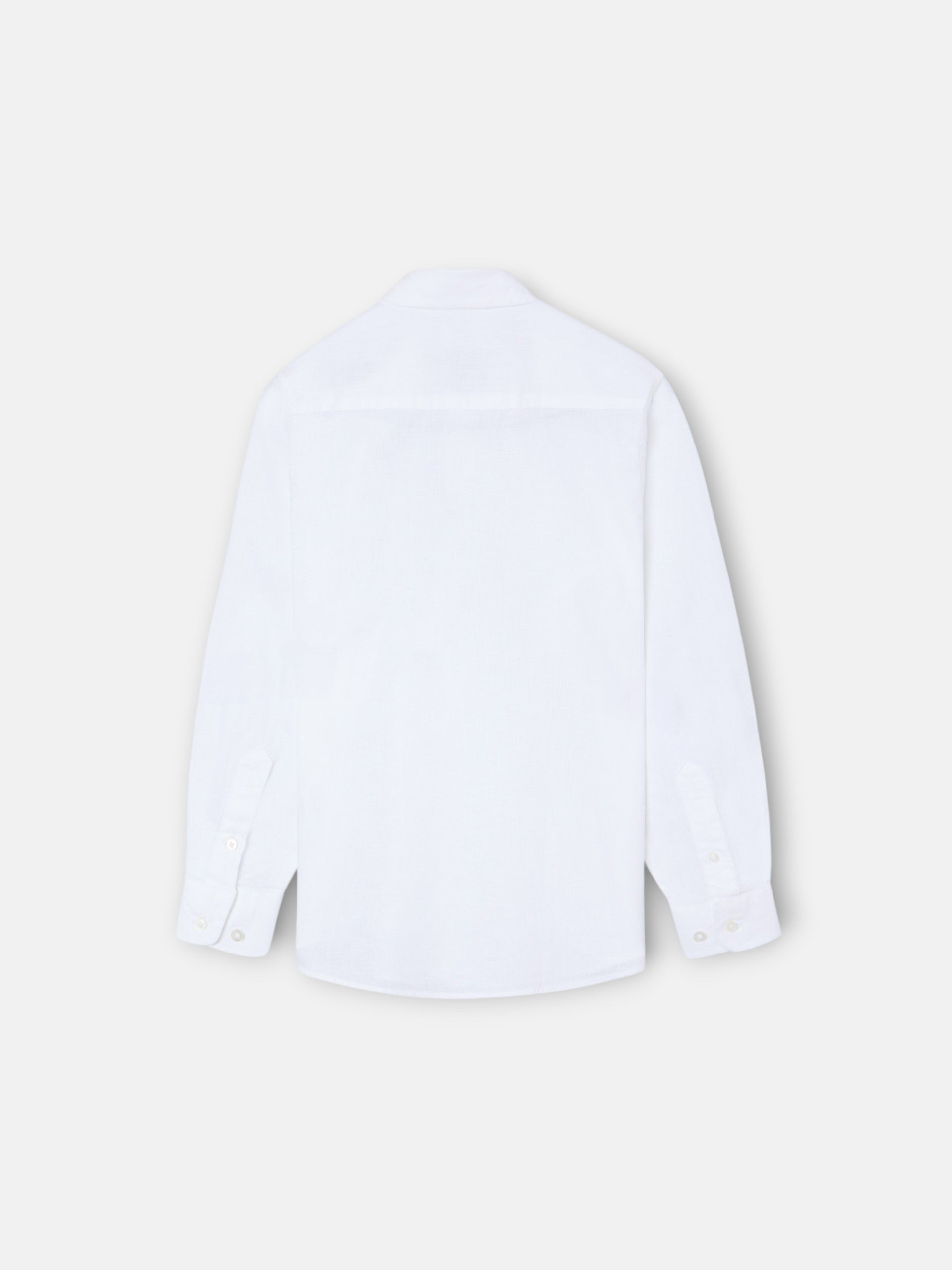 Camisa sport kids lino blanco