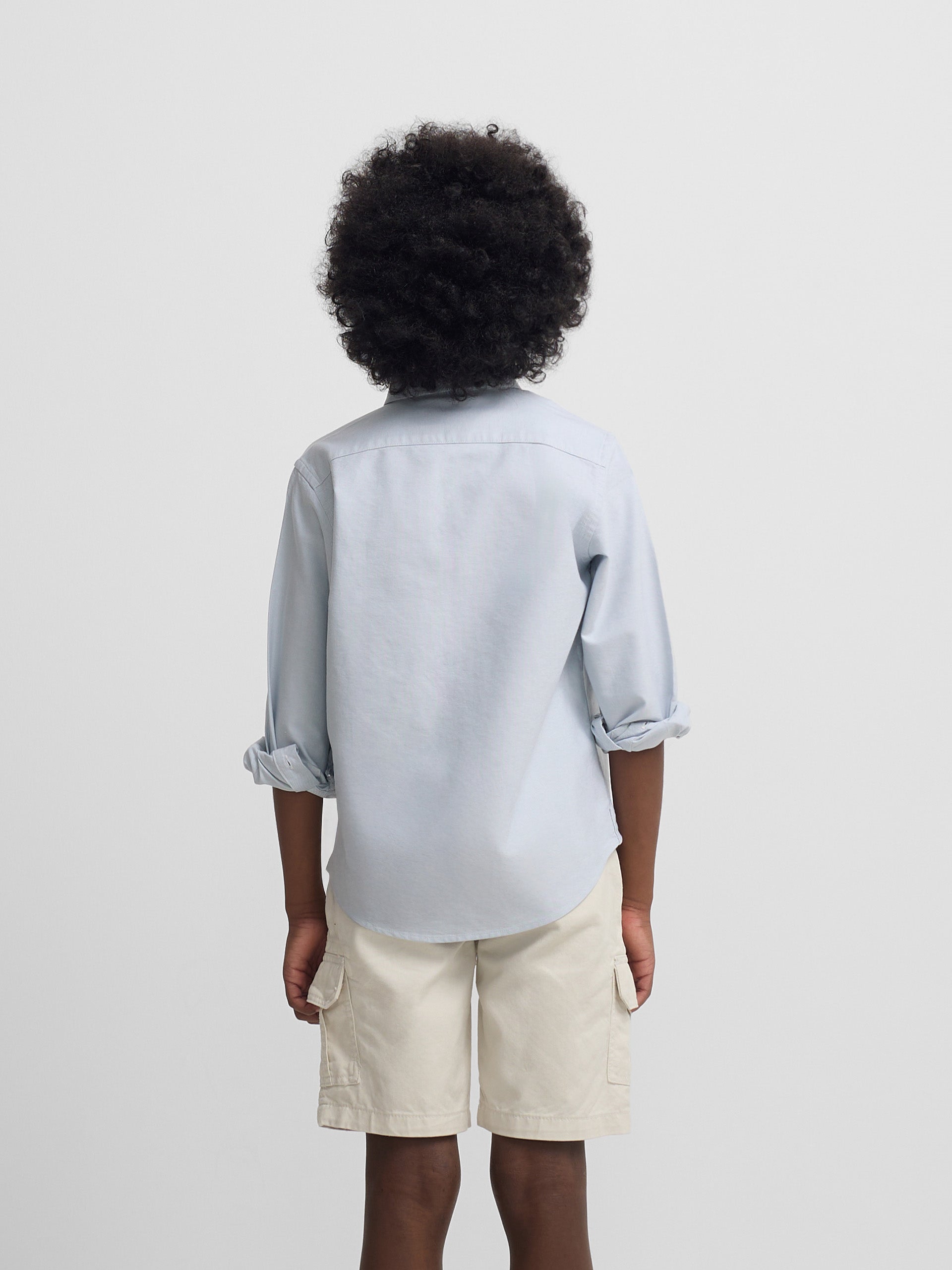 Camisa sport kids oxford verde