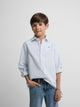Polera sport kids rayas horizontal verde