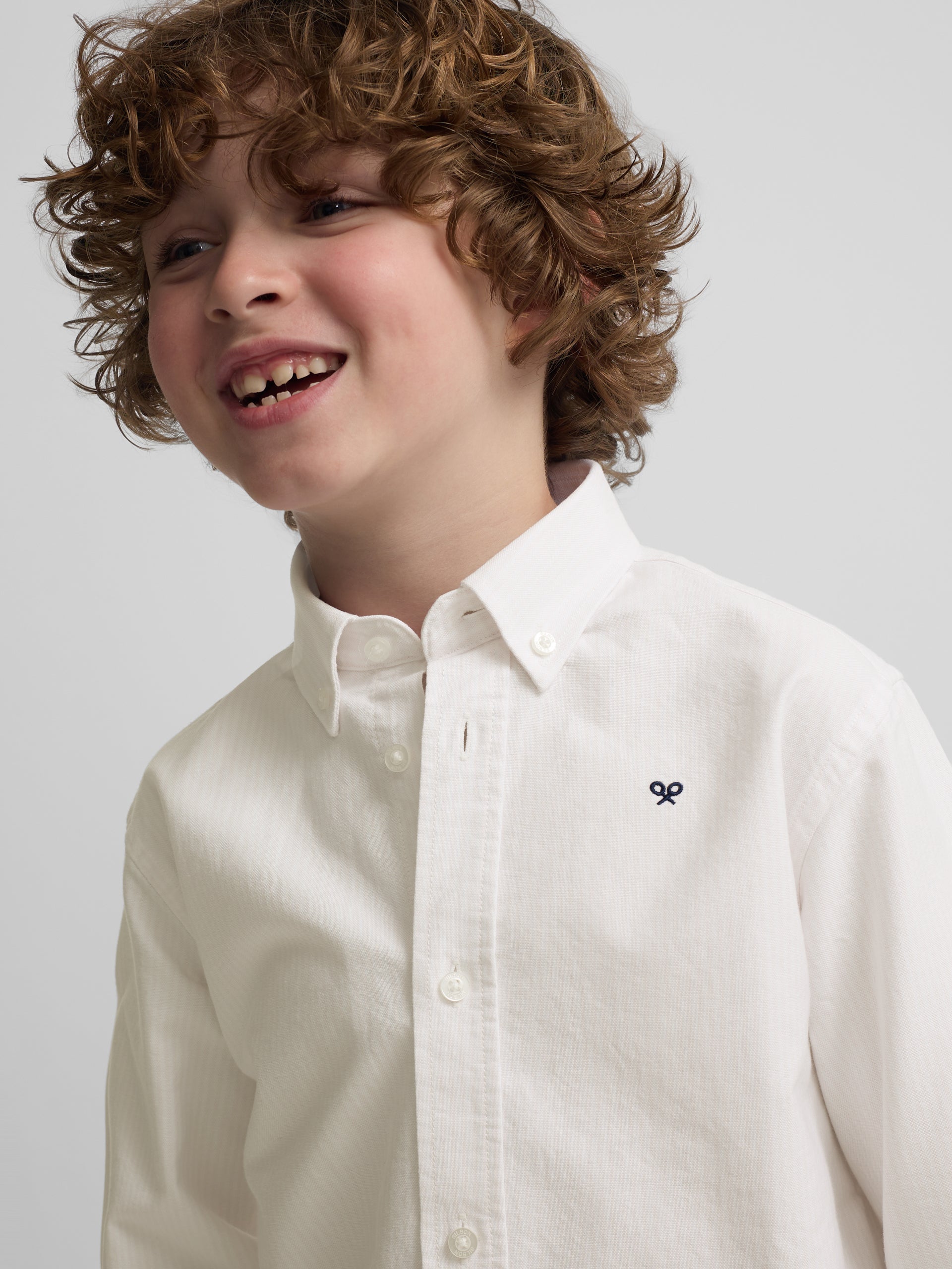 Camisa sport kids rayas oxford amarillo