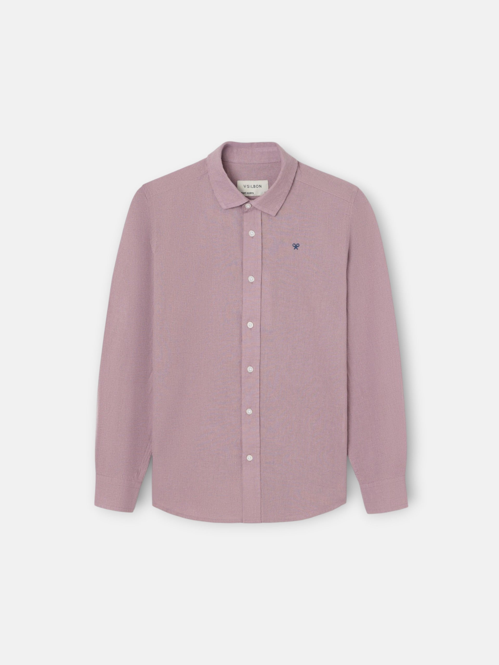 Camisa sport kids lino burdeos