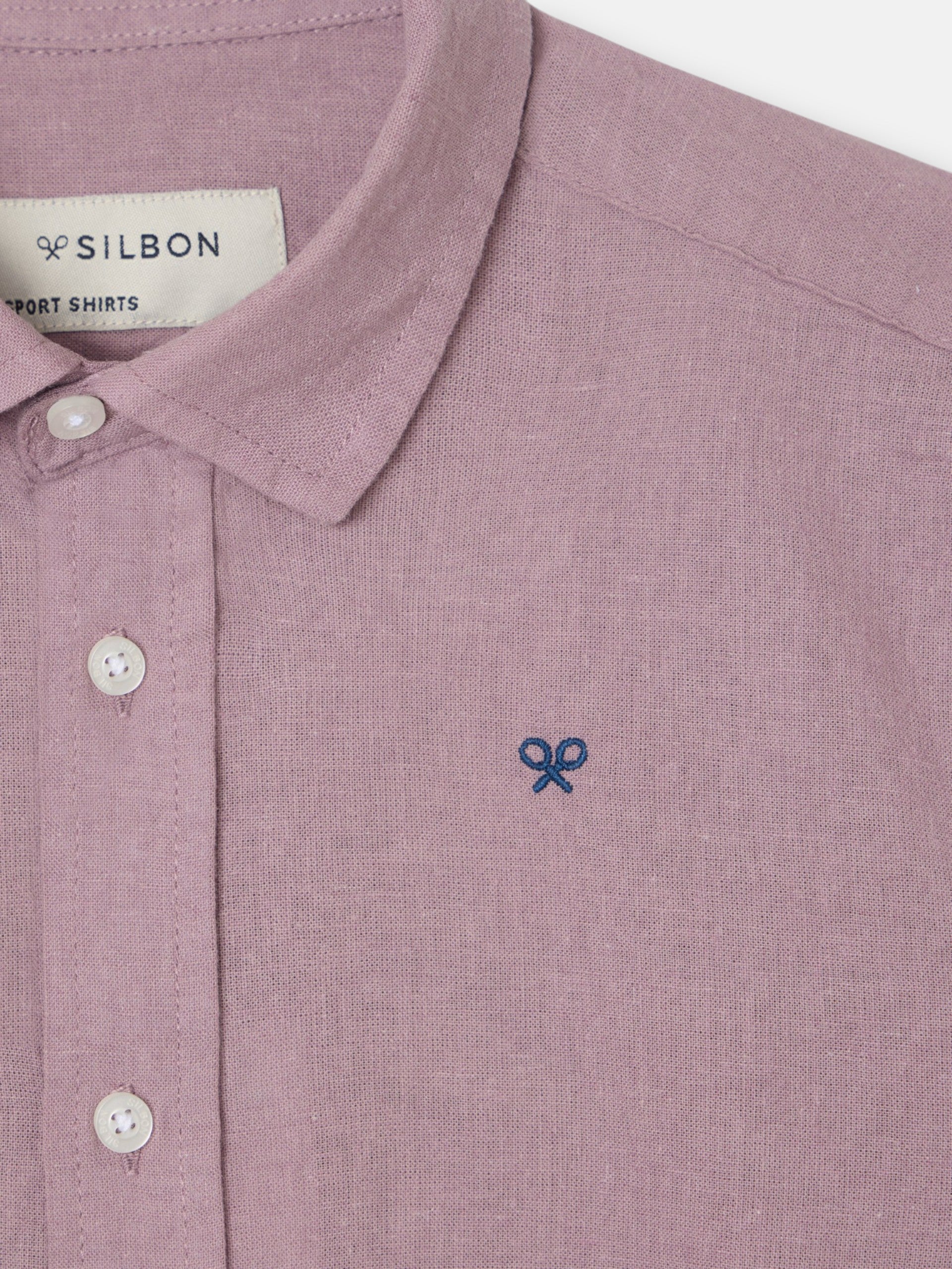 Camisa sport kids lino burdeos