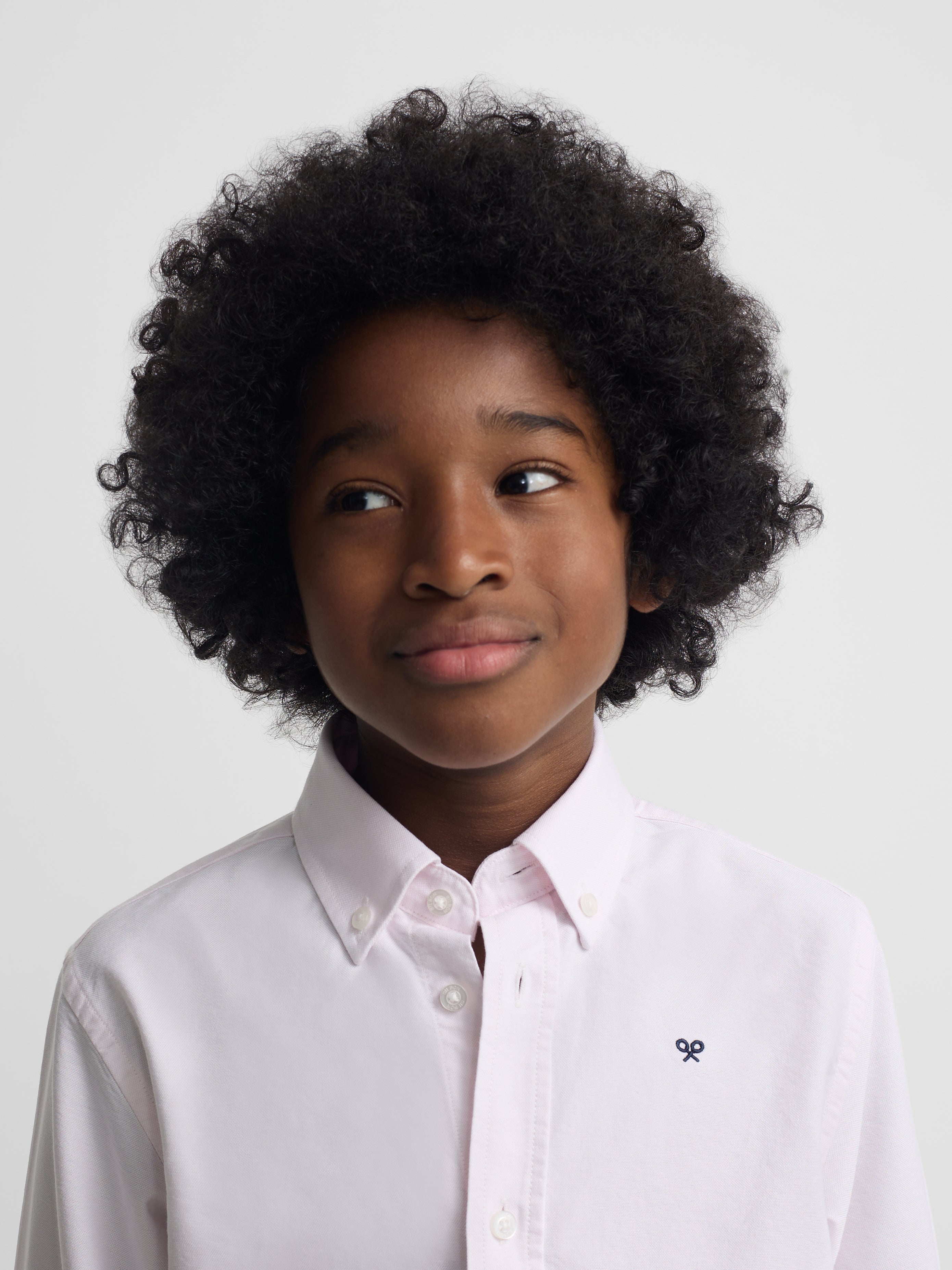 Camisa sport kids oxford rosa