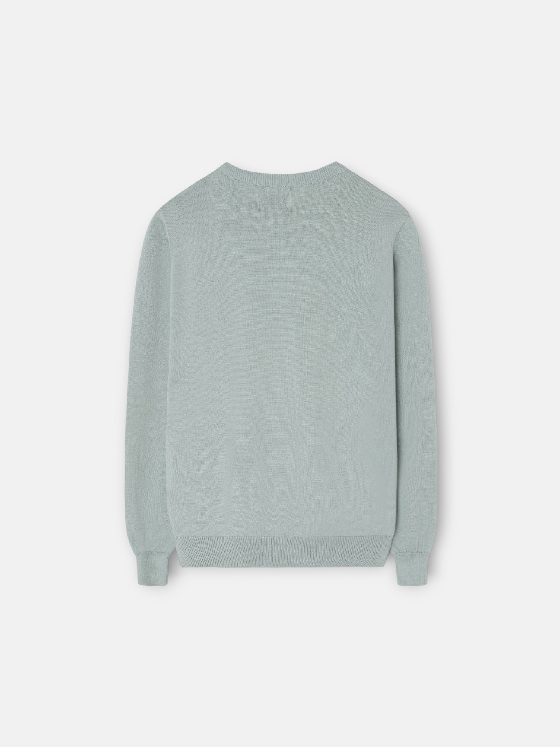 Kids sweater with colored letters in green