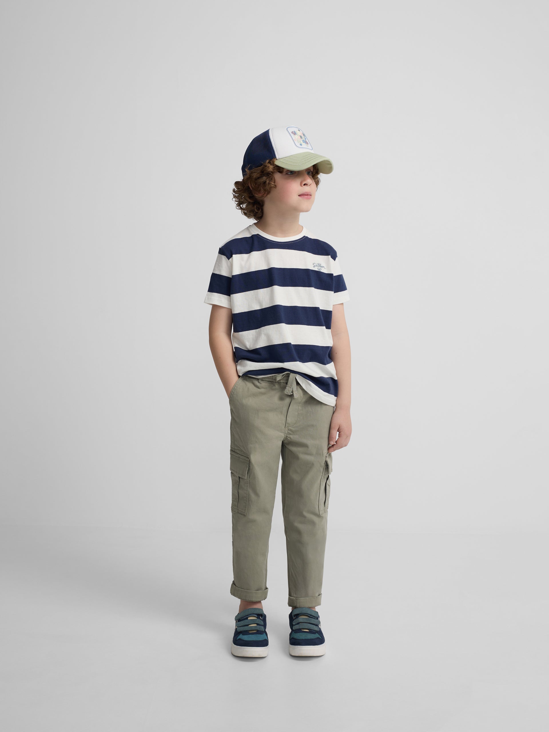 Pantalon sport kids cargo verde