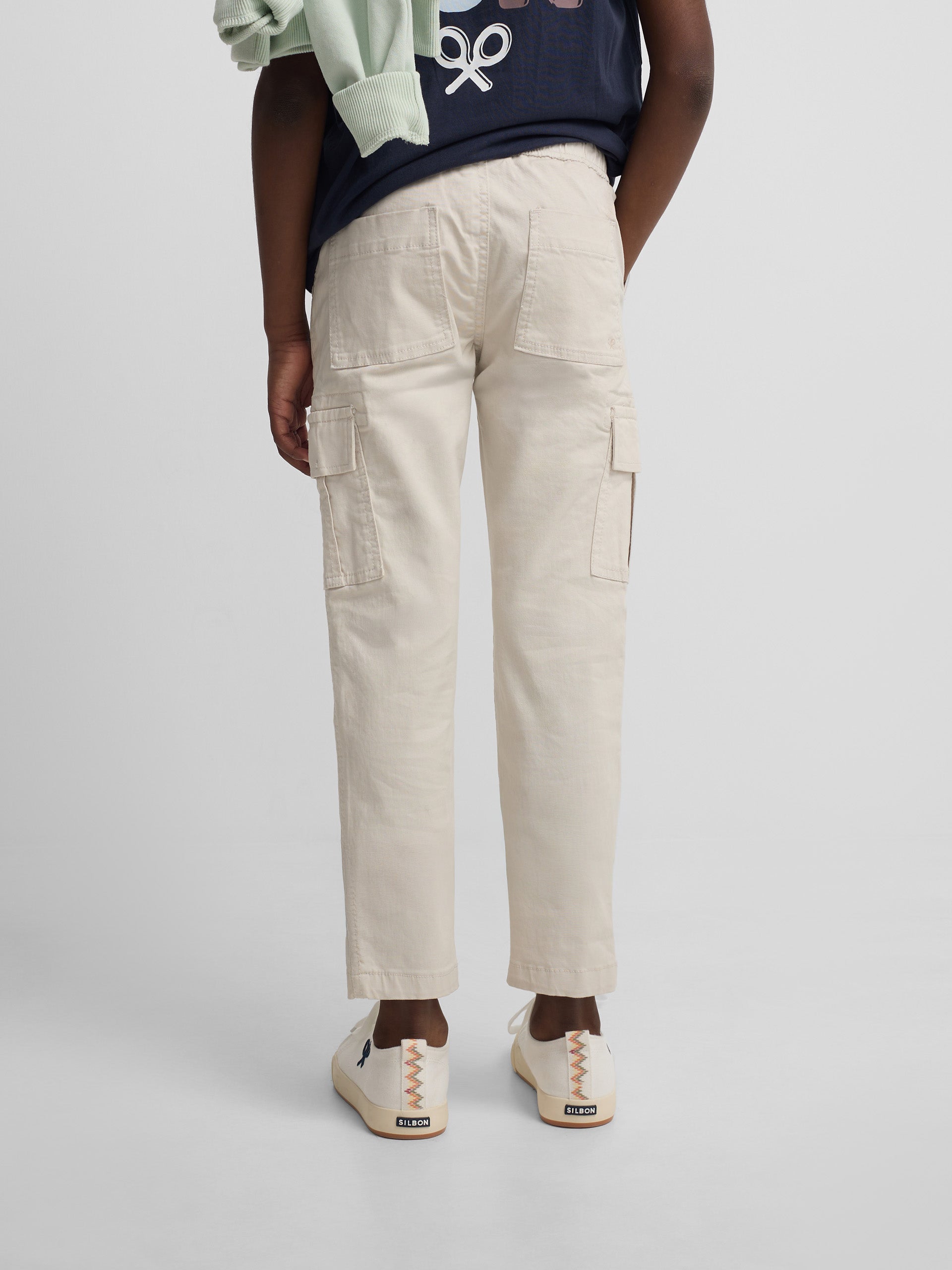 Kids' stone cargo sport pants
