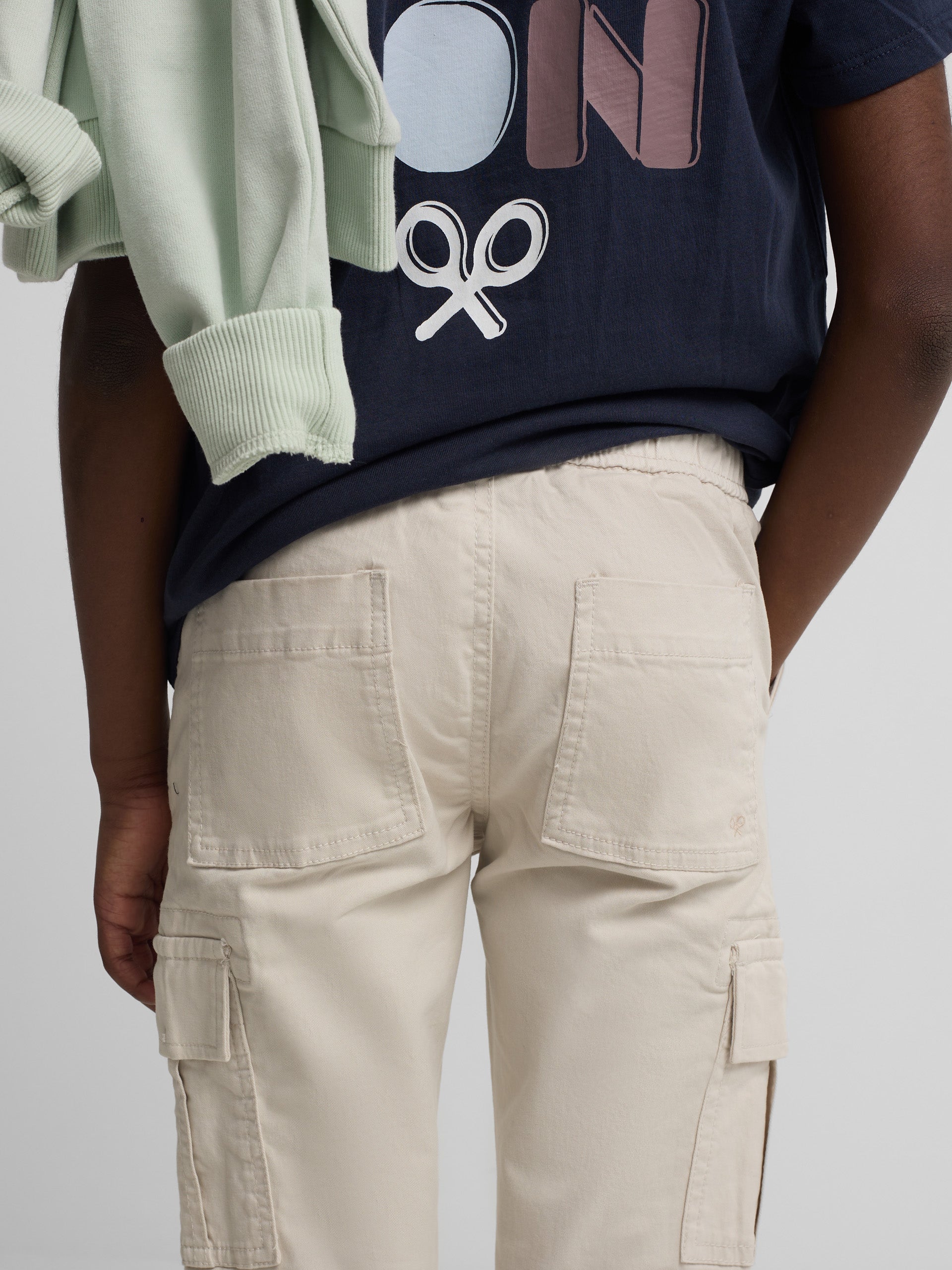Kids' stone cargo sport pants