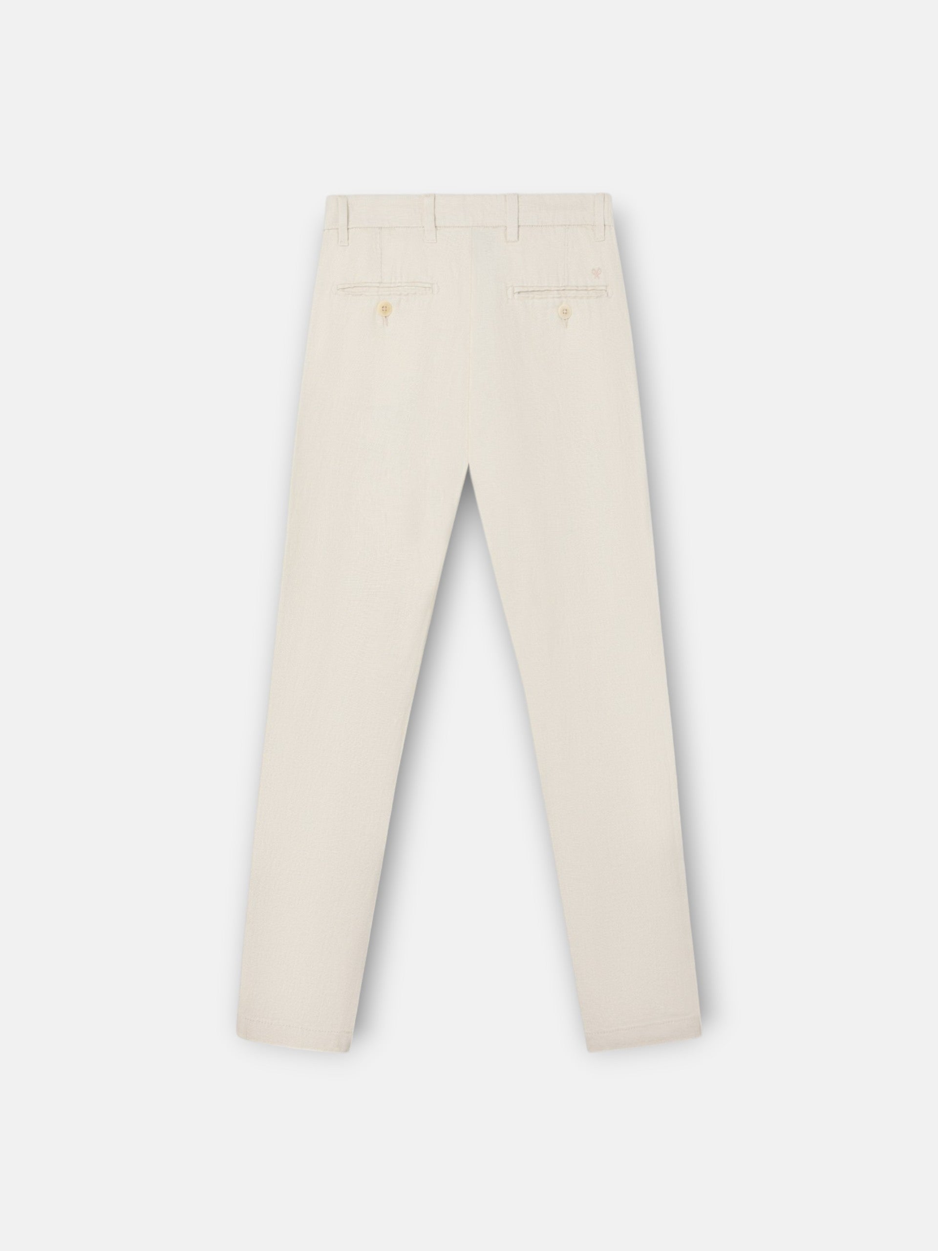 Pantalon sport kids chino lino beige
