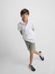 Kids multiracket polo shirt in white colors