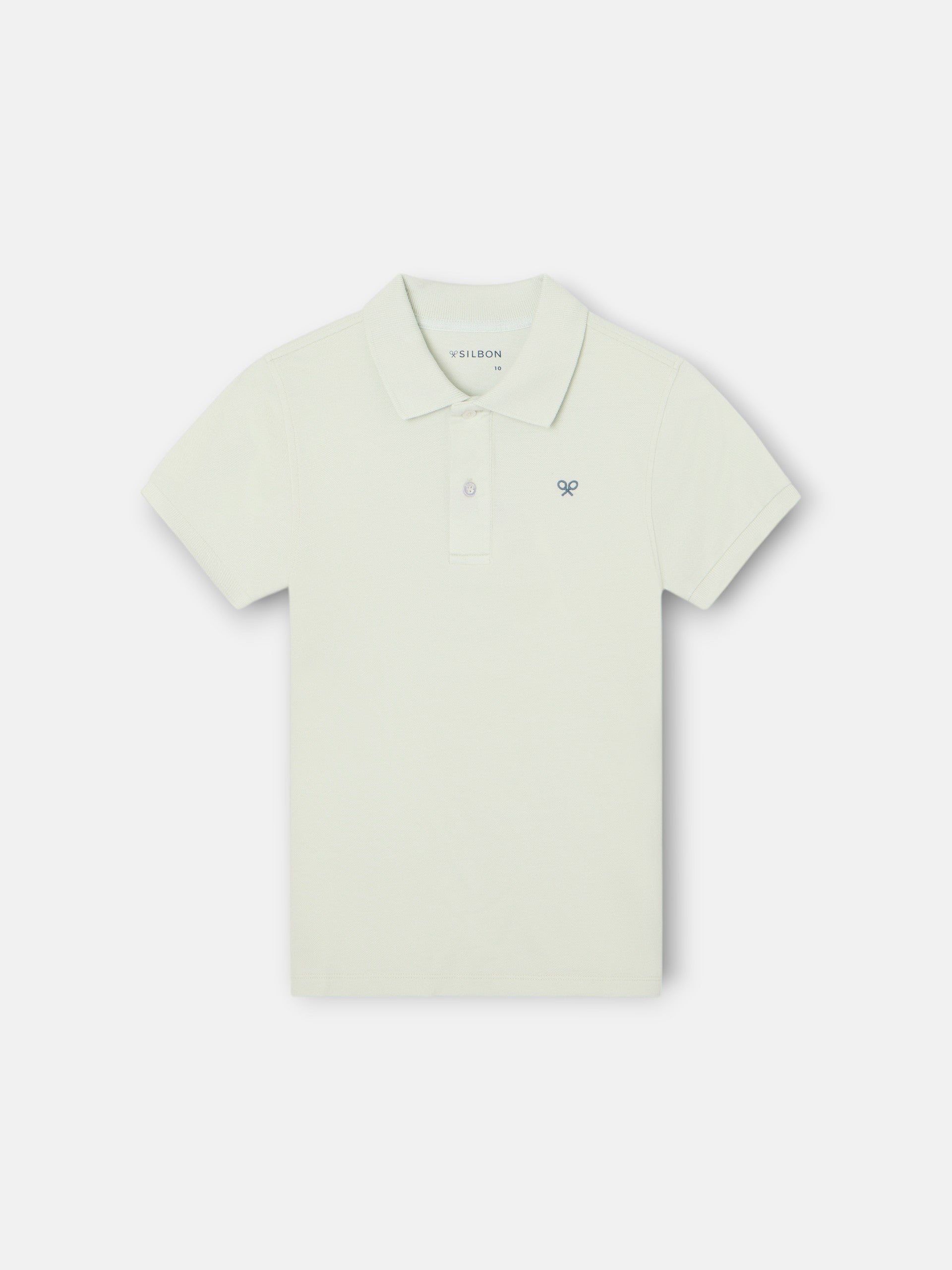 Polo kids raqueta etnica verde