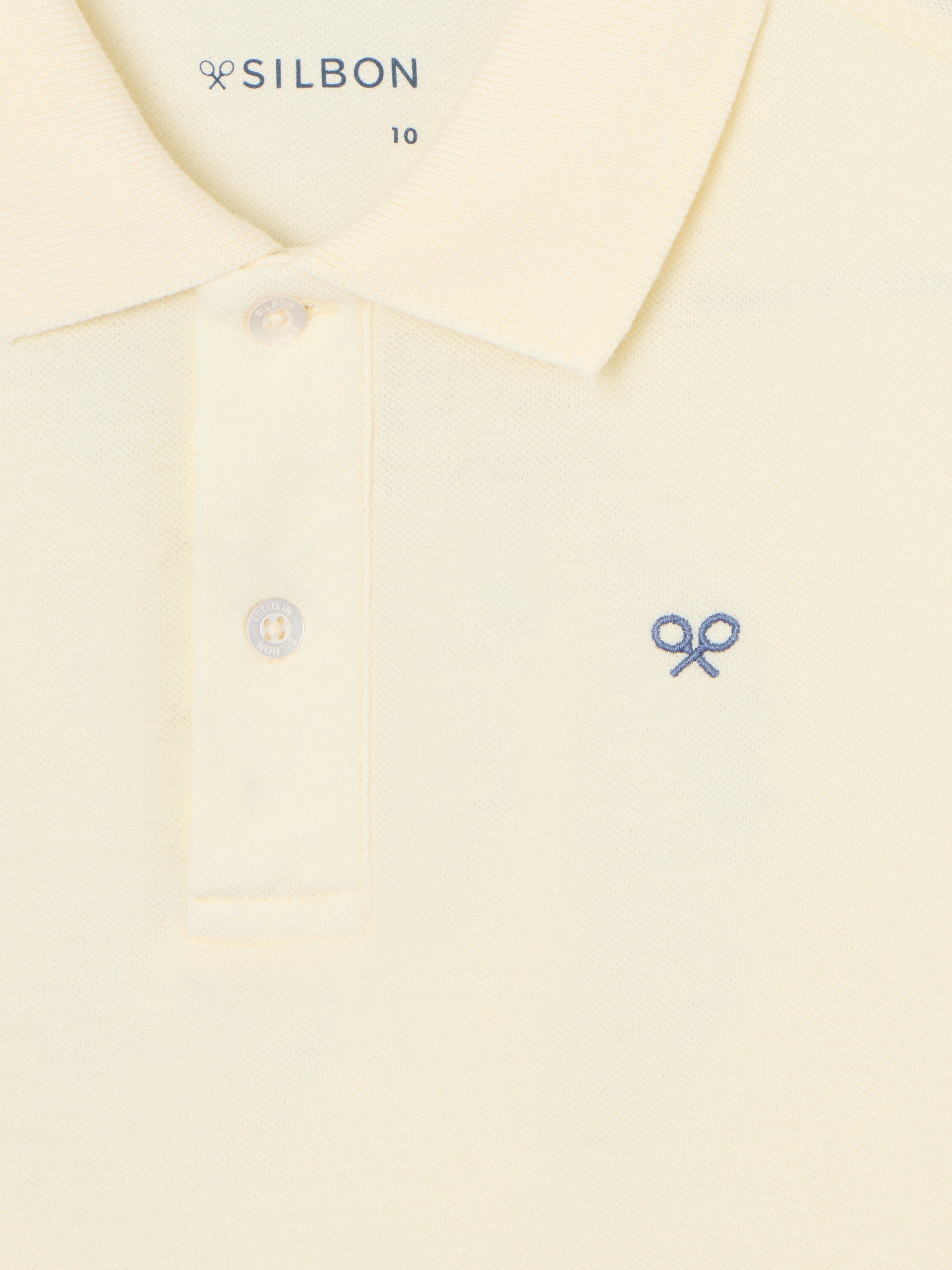 Polo kids raqueta etnica amarillo