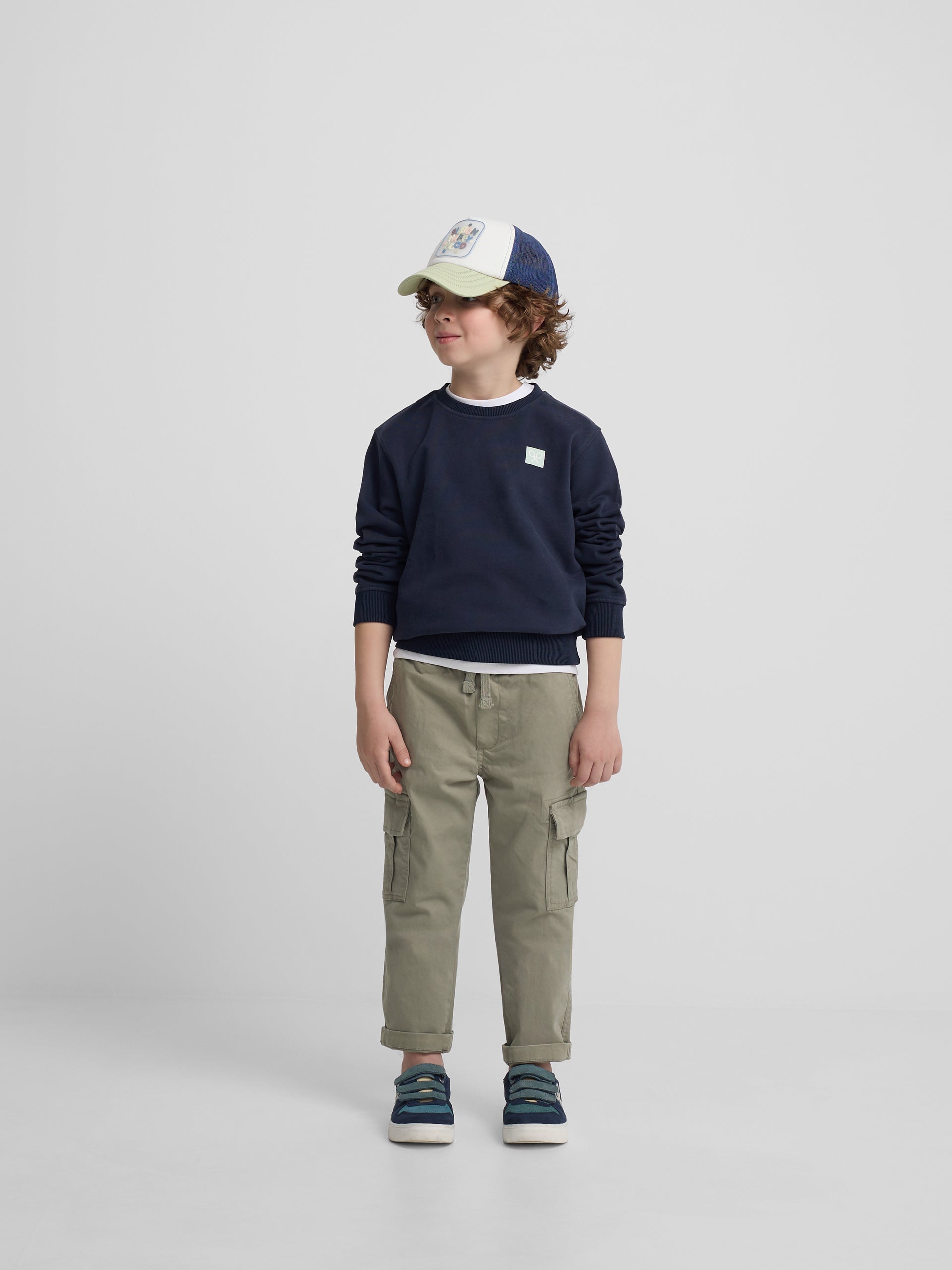 Sudadera kids sand and surf azul marino