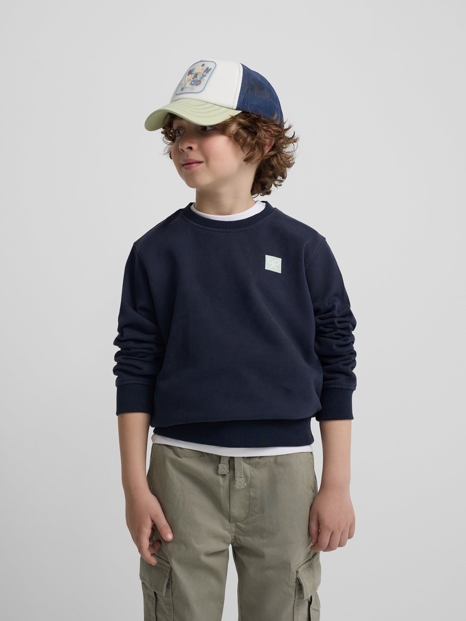 Sudadera kids sand and surf azul marino