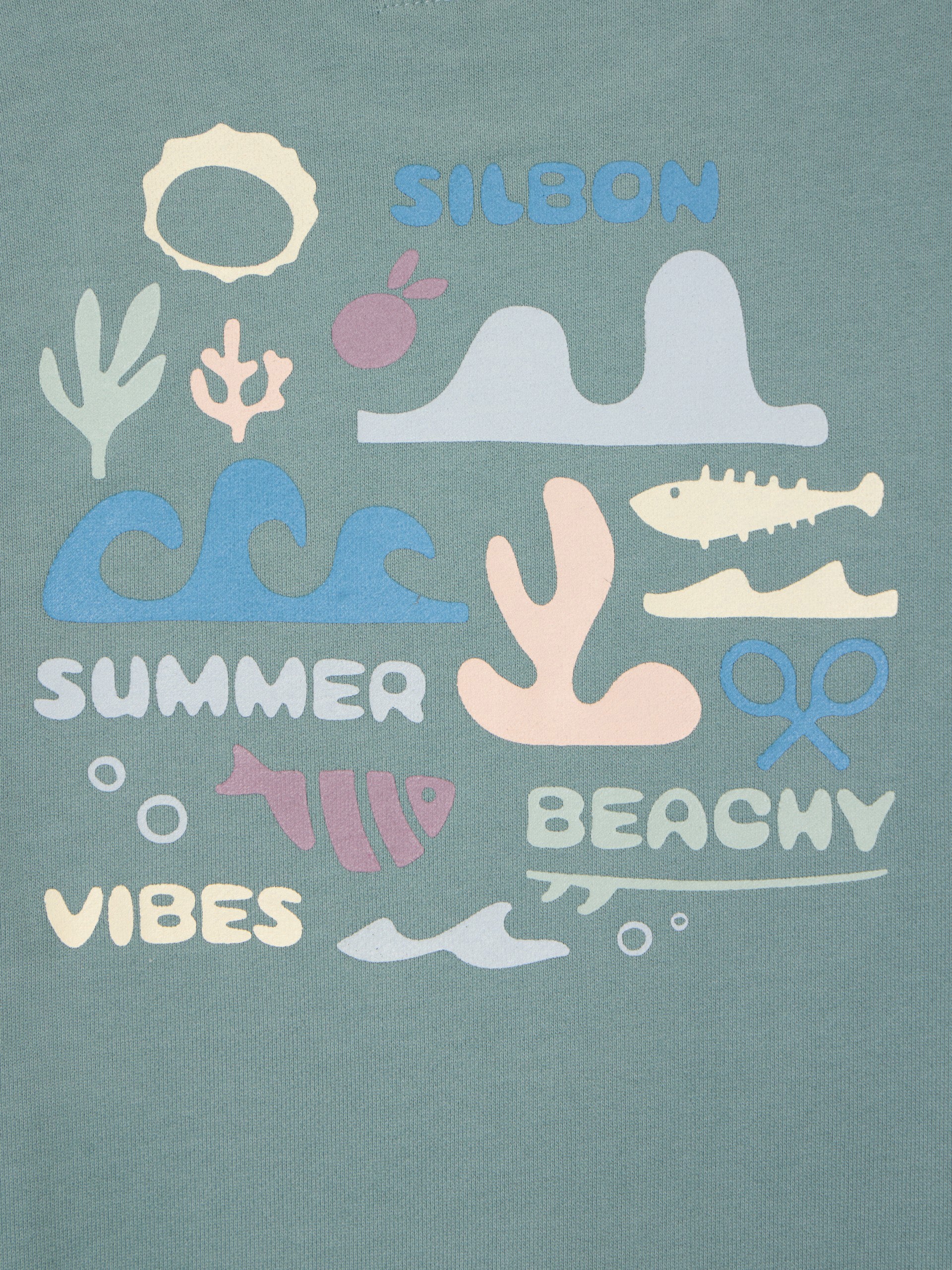 Sudadera kids summer beachy verde