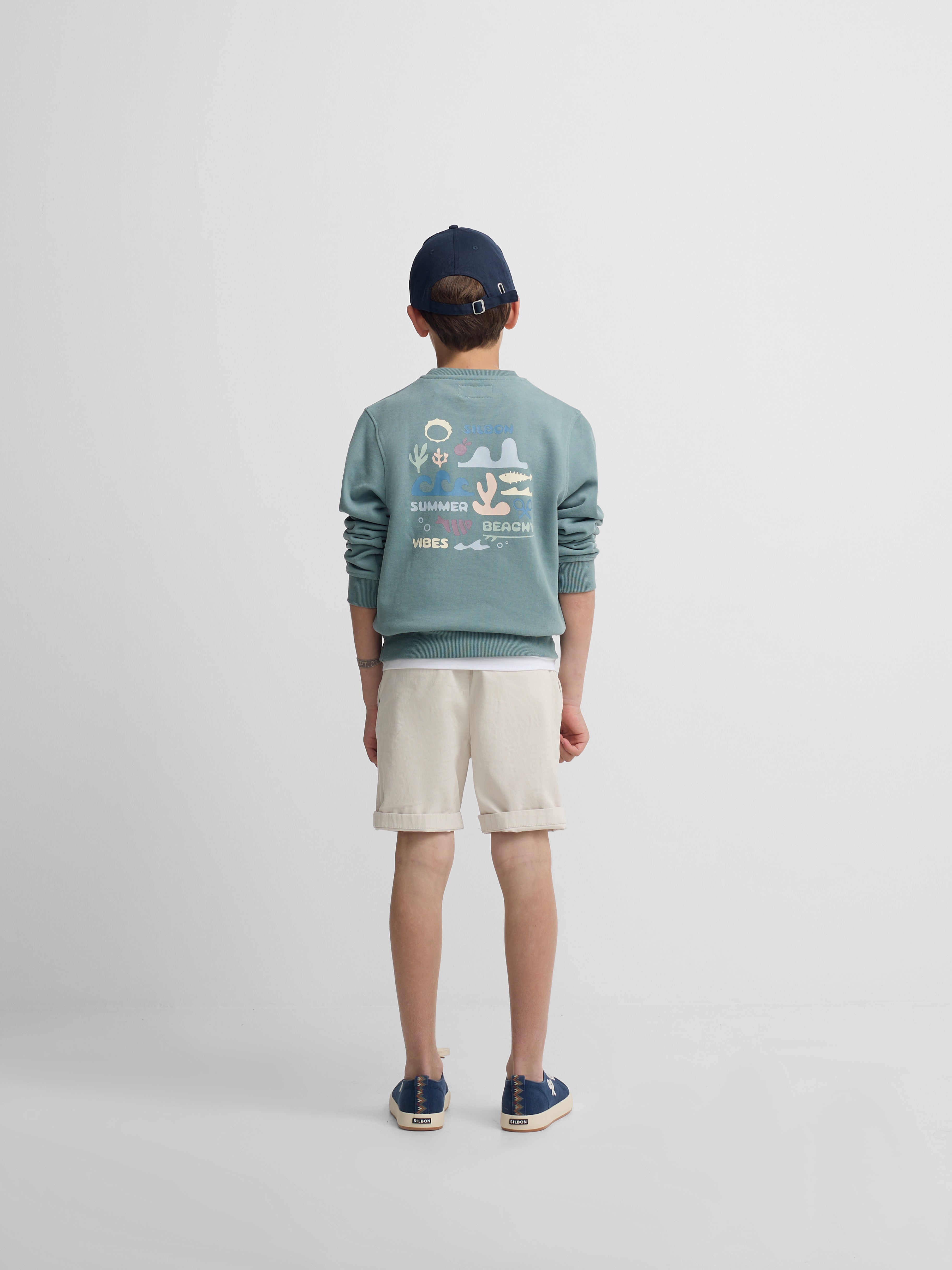 Sudadera kids summer beachy verde