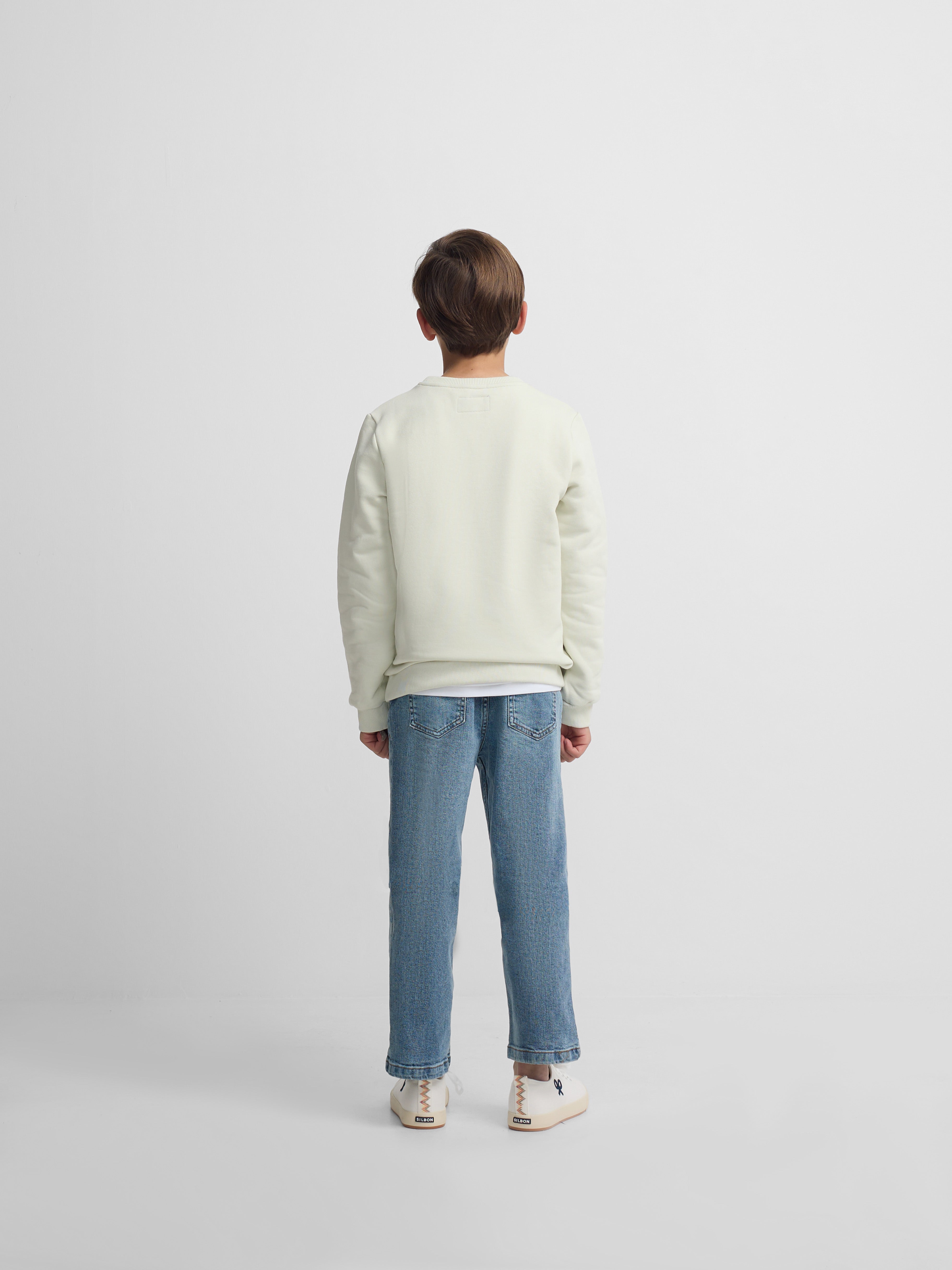Sweatshirt kids Silbon raquete média multicolor verde