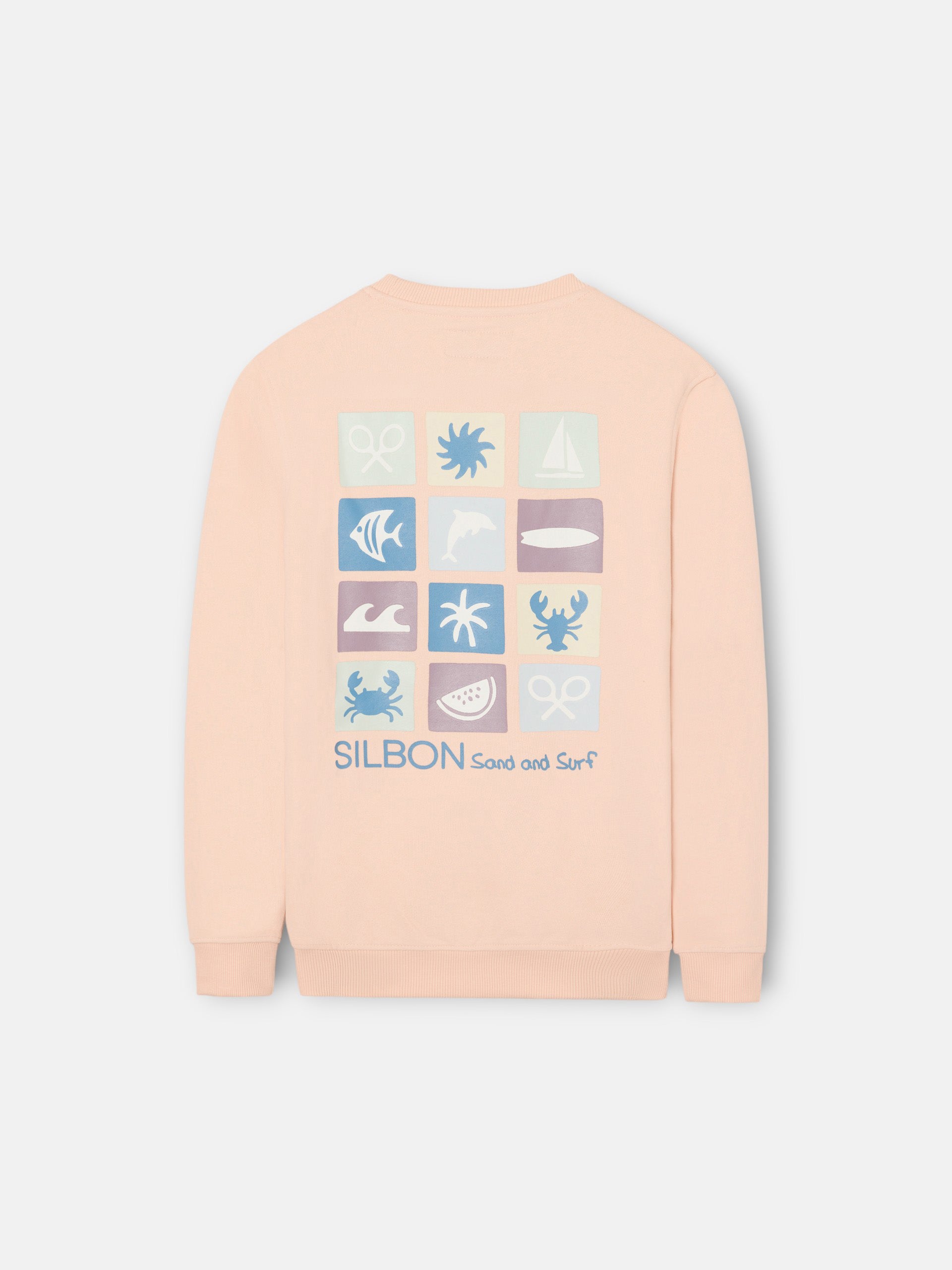 Sudadera kids sand and surf coral