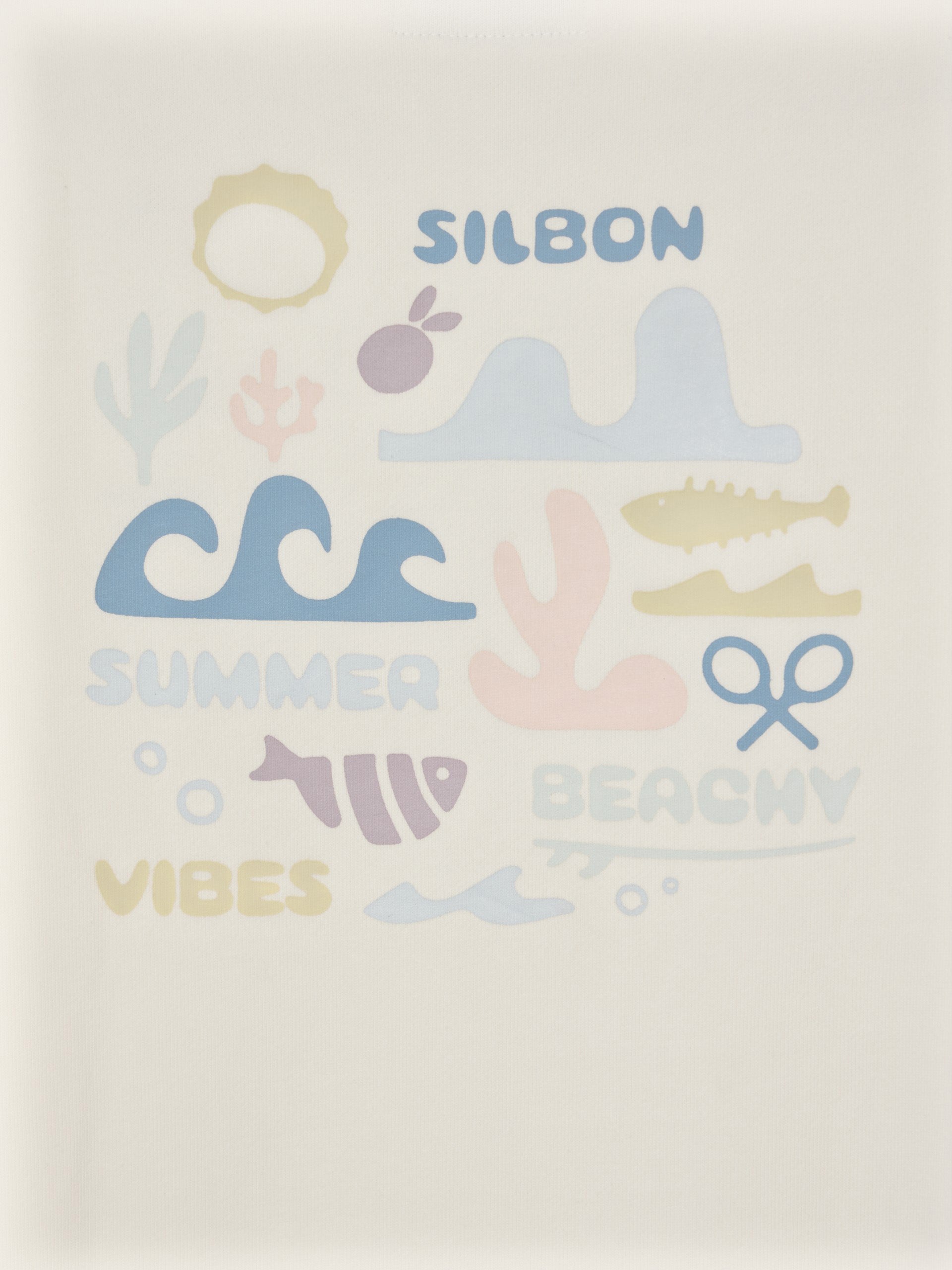 Sudadera kids summer beachy crema