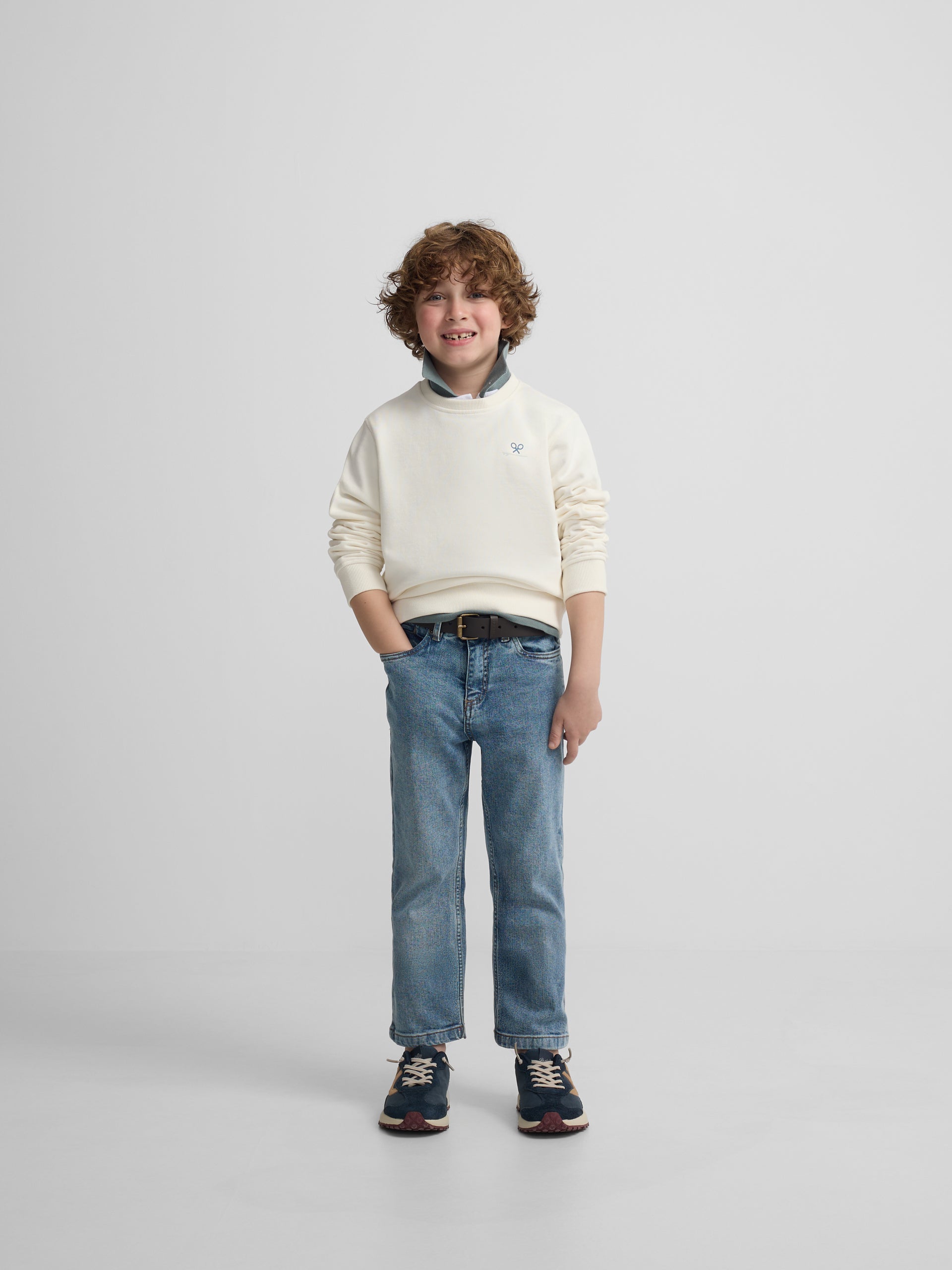 Sudadera kids summer beachy crema
